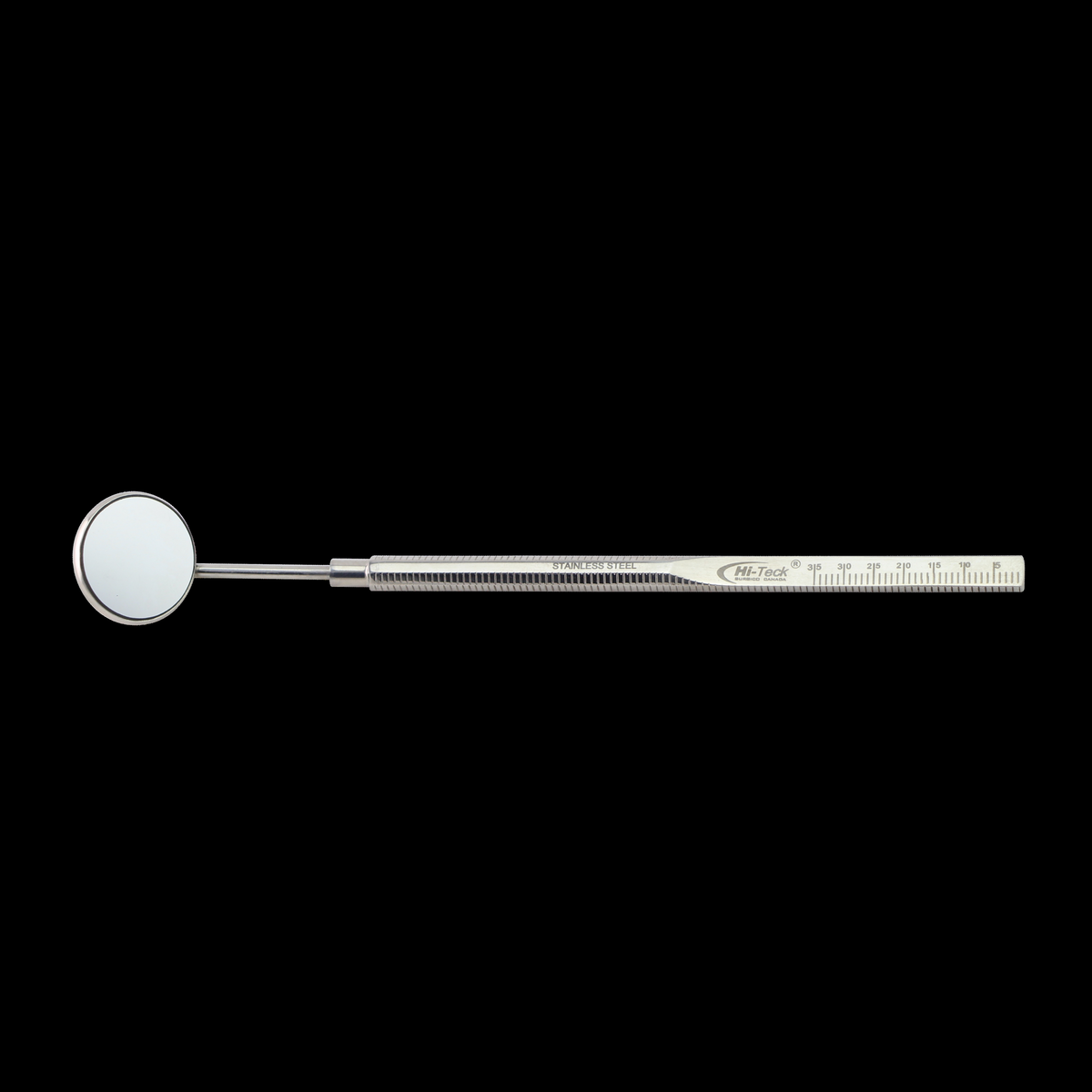 Solid Hexagon Mirror Handle, Simple Stem, With Measuring Scale – SKU 1164 | EBIKO Dental