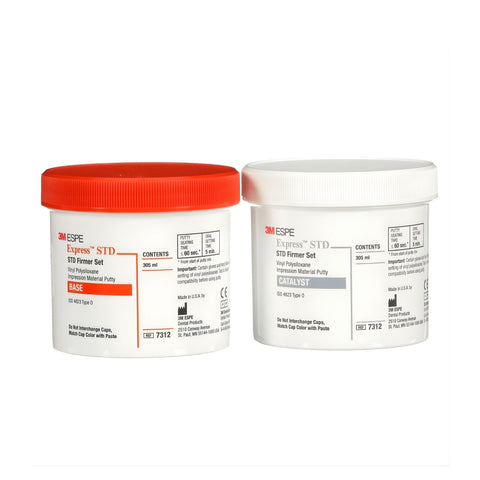 Express Putty VPS Impression Material – 305ml Base + 305ml Catalyst