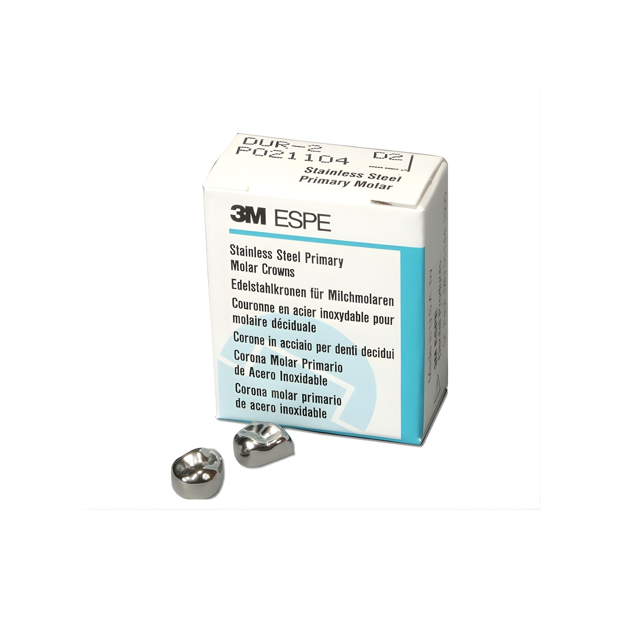 3m espe stainless steel crown for primary molars 1st and 2nd 5 per box
