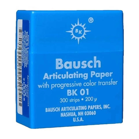 Bausch Articulating Paper Strips Blue 200 Microns (0.008″) – 300/Box