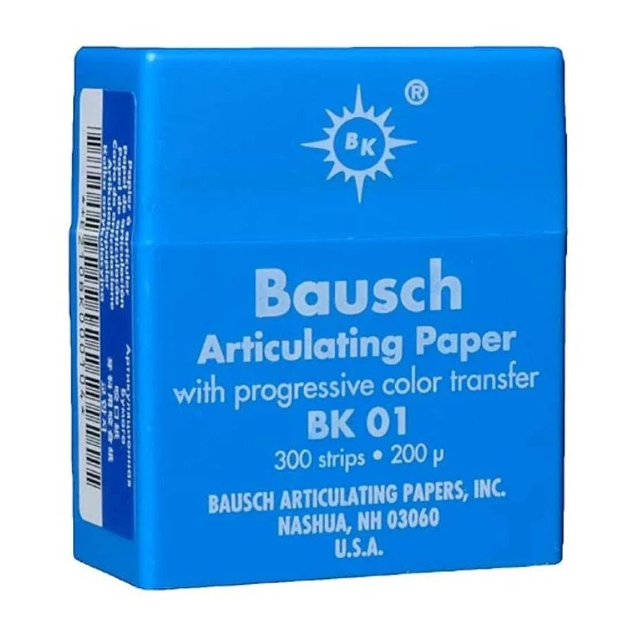 Bausch Articulating Paper Strips Blue 200 Microns (0.008″) – 300/Box - Bausch