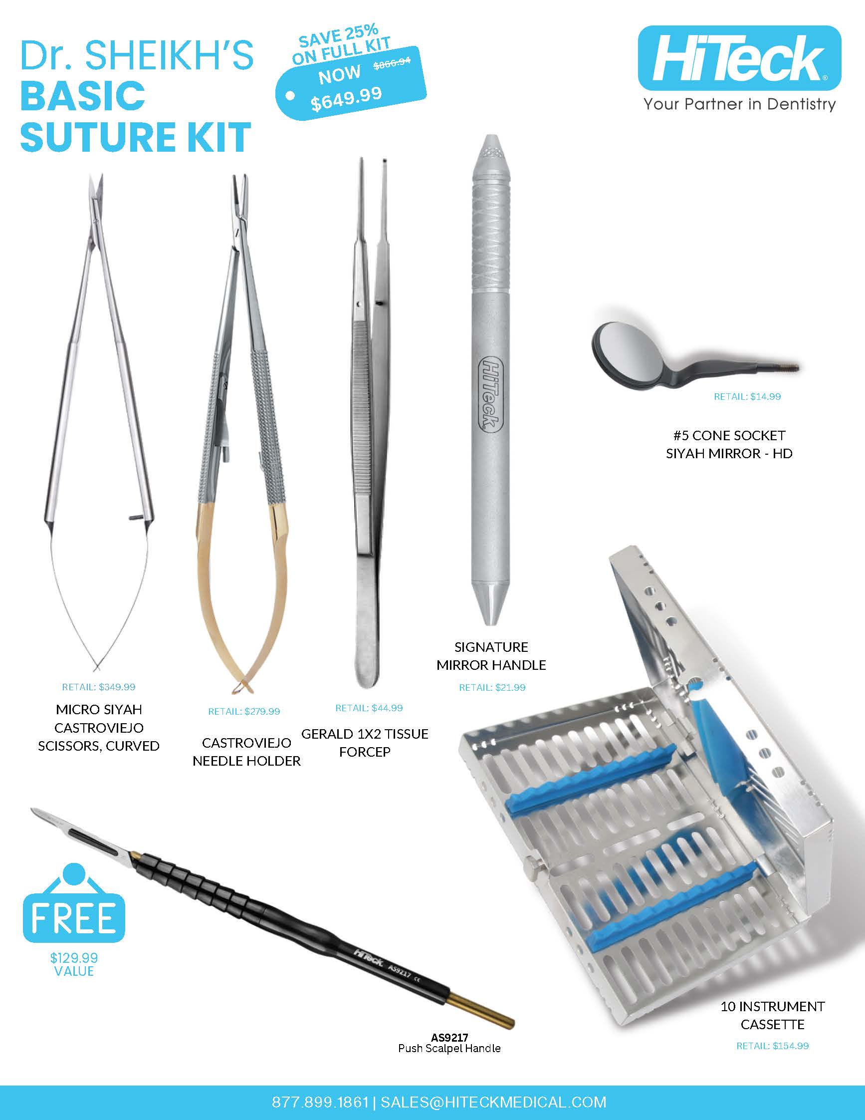 Dr. Sheikh's Basic Suture Kit - HiTeck Medical Instruments