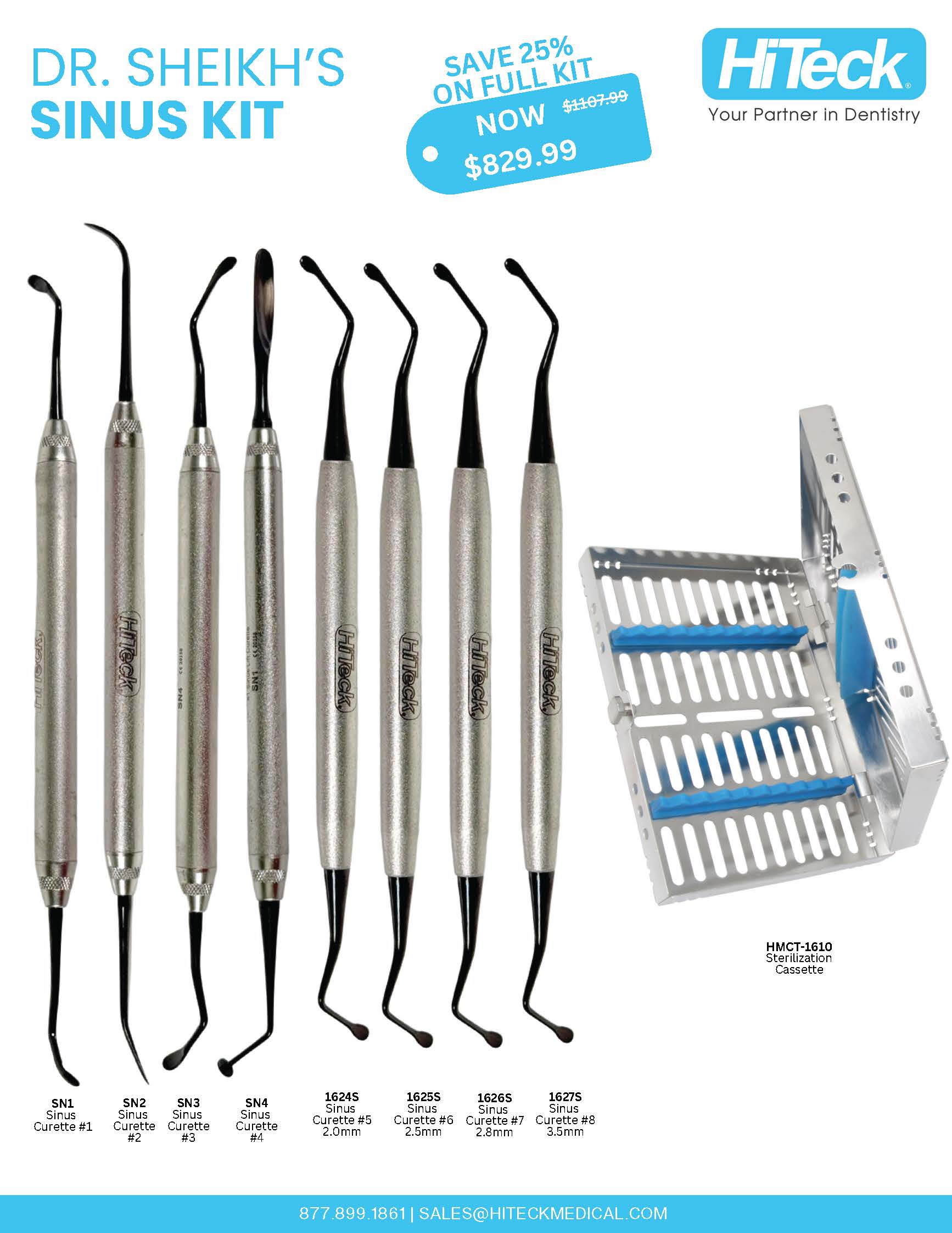 Dr. Sheikh's Basic Sinus Kit - HiTeck Medical Instruments