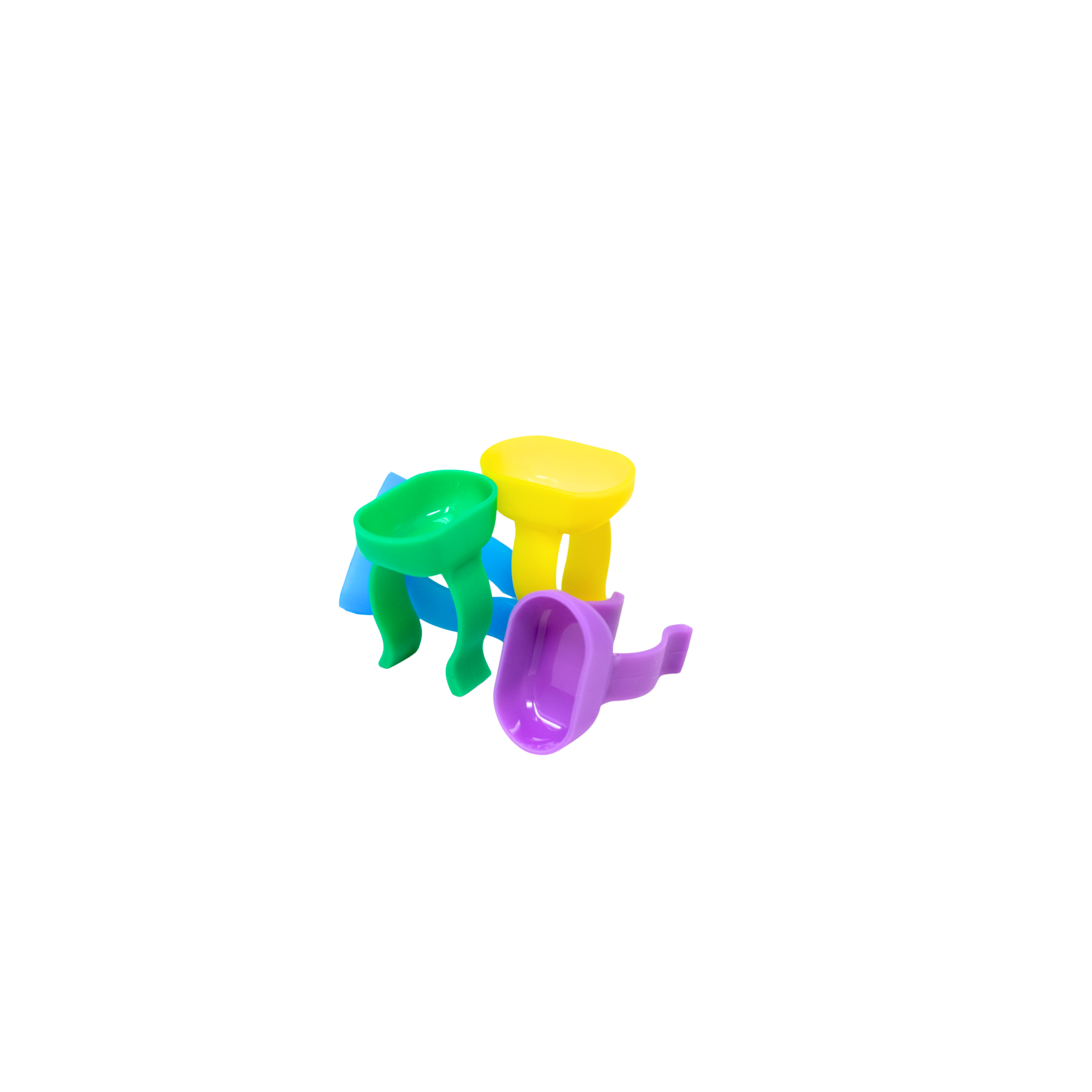 ebiko disposable prophy rings dental mixing rings assorted colors 200 pack