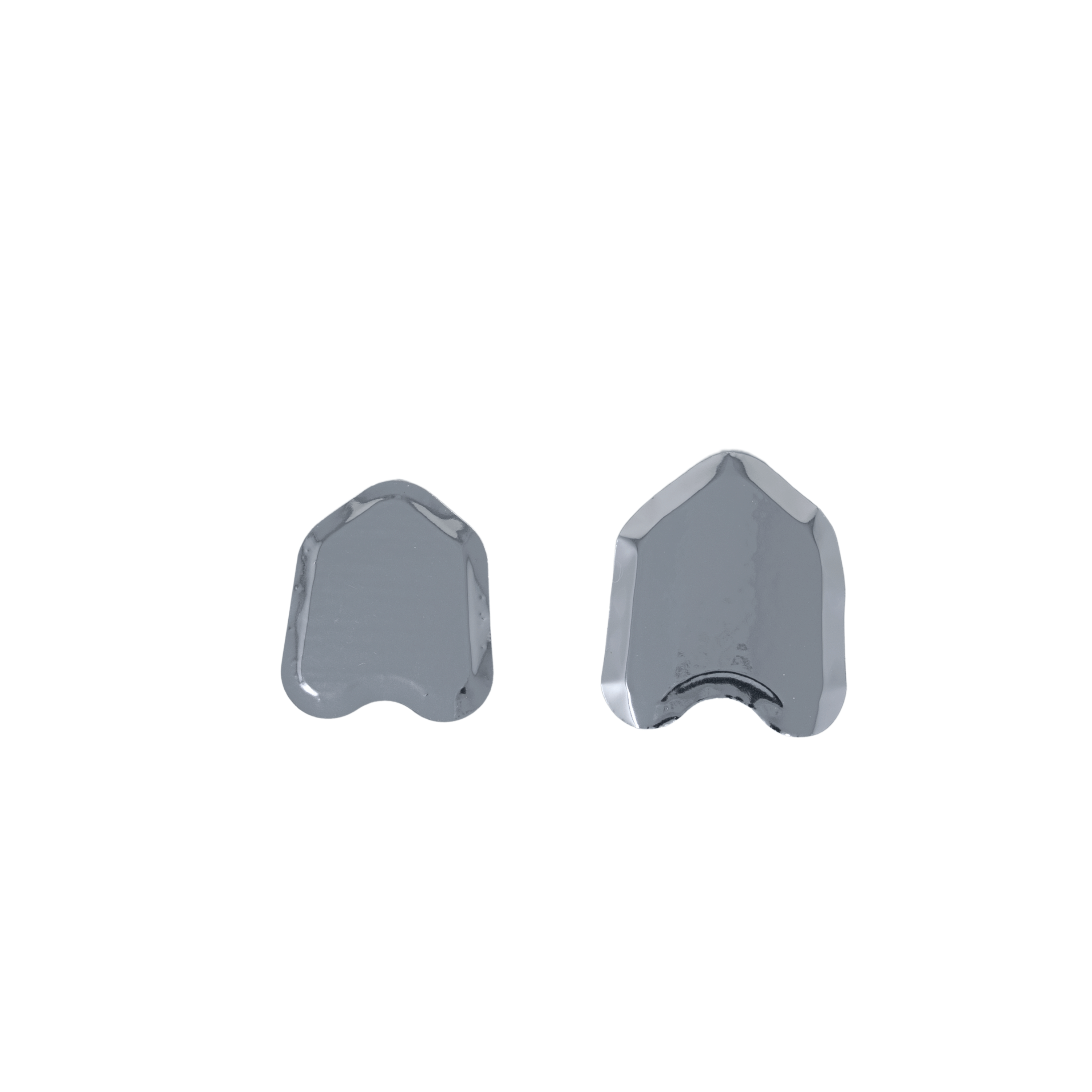 EBIKO dry angle saliva absorbents large and small sizes shown side by side, 50 per box