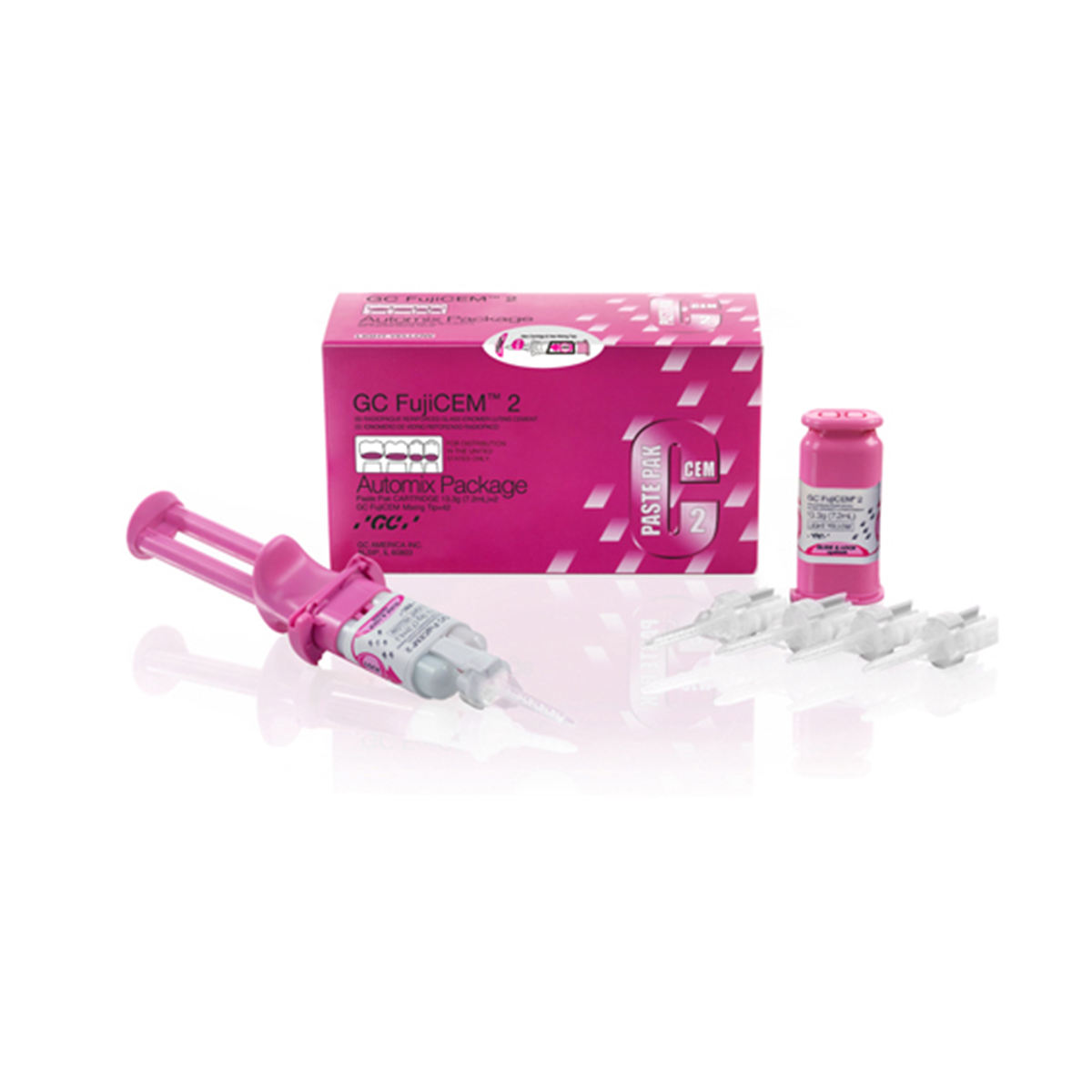 GC FujiCEM 2 Glass Ionomer Luting Cement – Paste Pak 2/Pk — Short expiry – Short expiry · exp 09/2026 – SKU CLR56-GC-441002 | EBIKO Dental