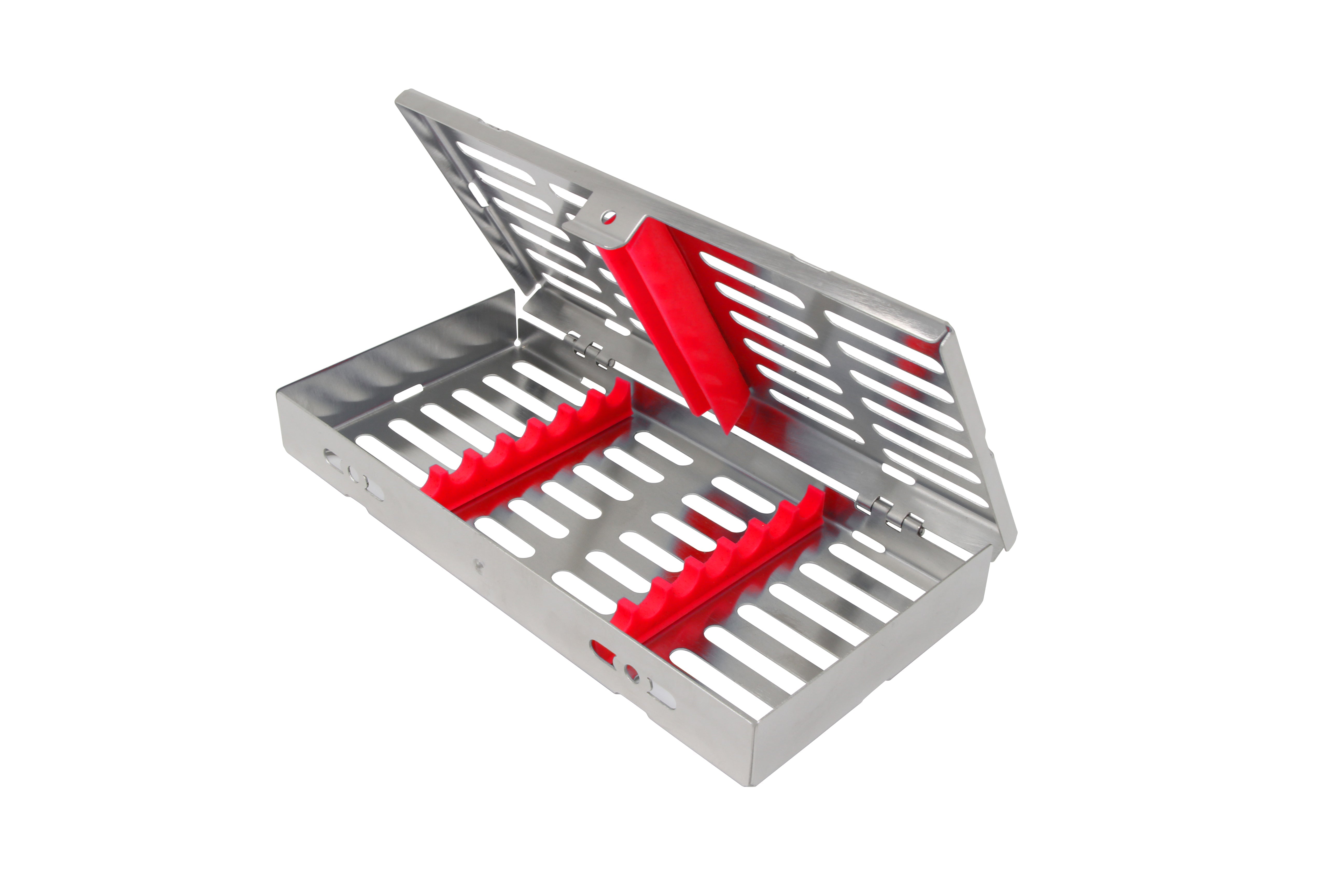 Sterilization Cassette for 7 Instruments - 180x90x22, W/O Lock, Non Detatchable - HiTeck Medical Instruments