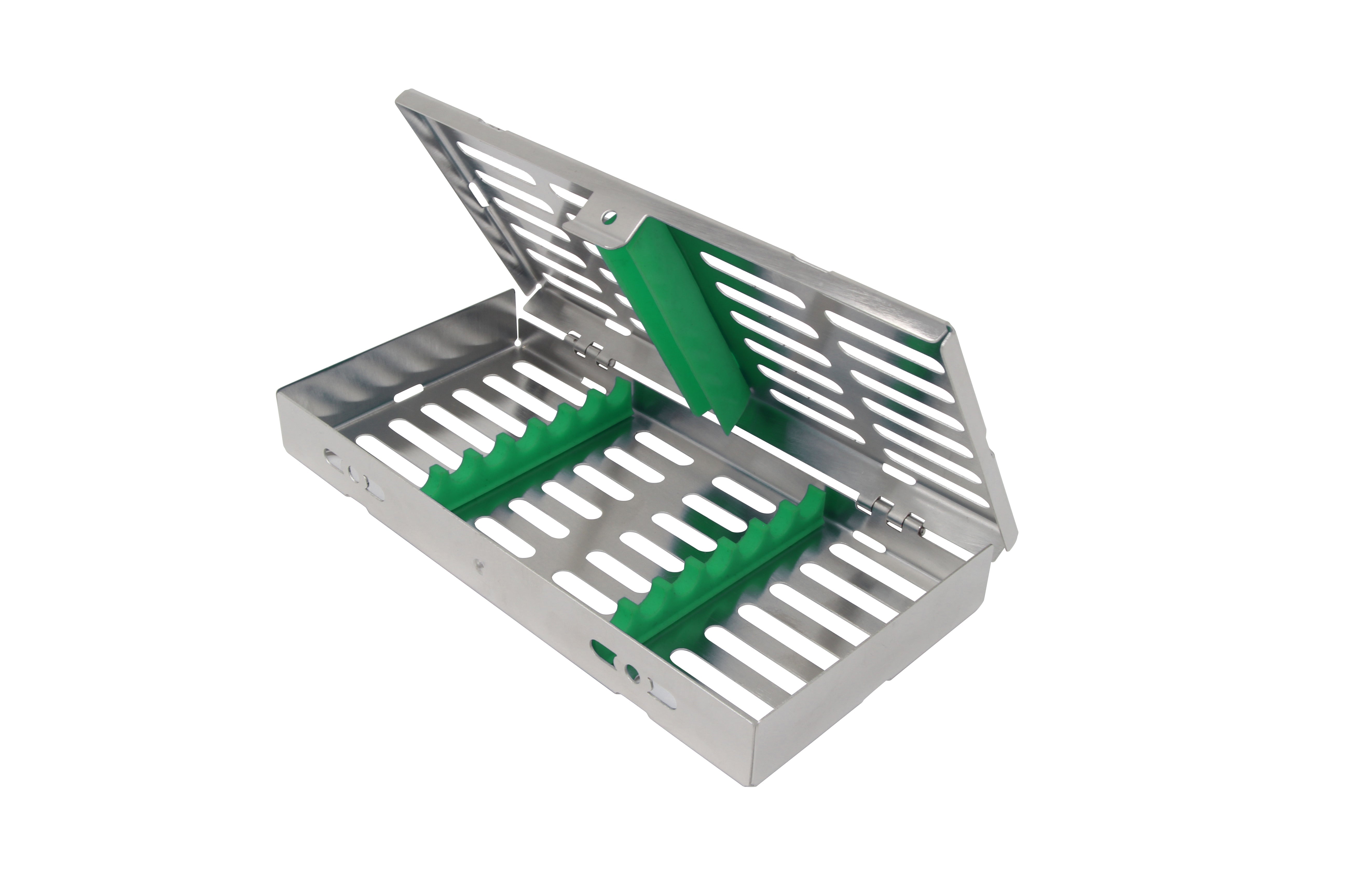 Sterilization Cassette for 7 Instruments - 180x90x22, W/O Lock, Non Detatchable - HiTeck Medical Instruments