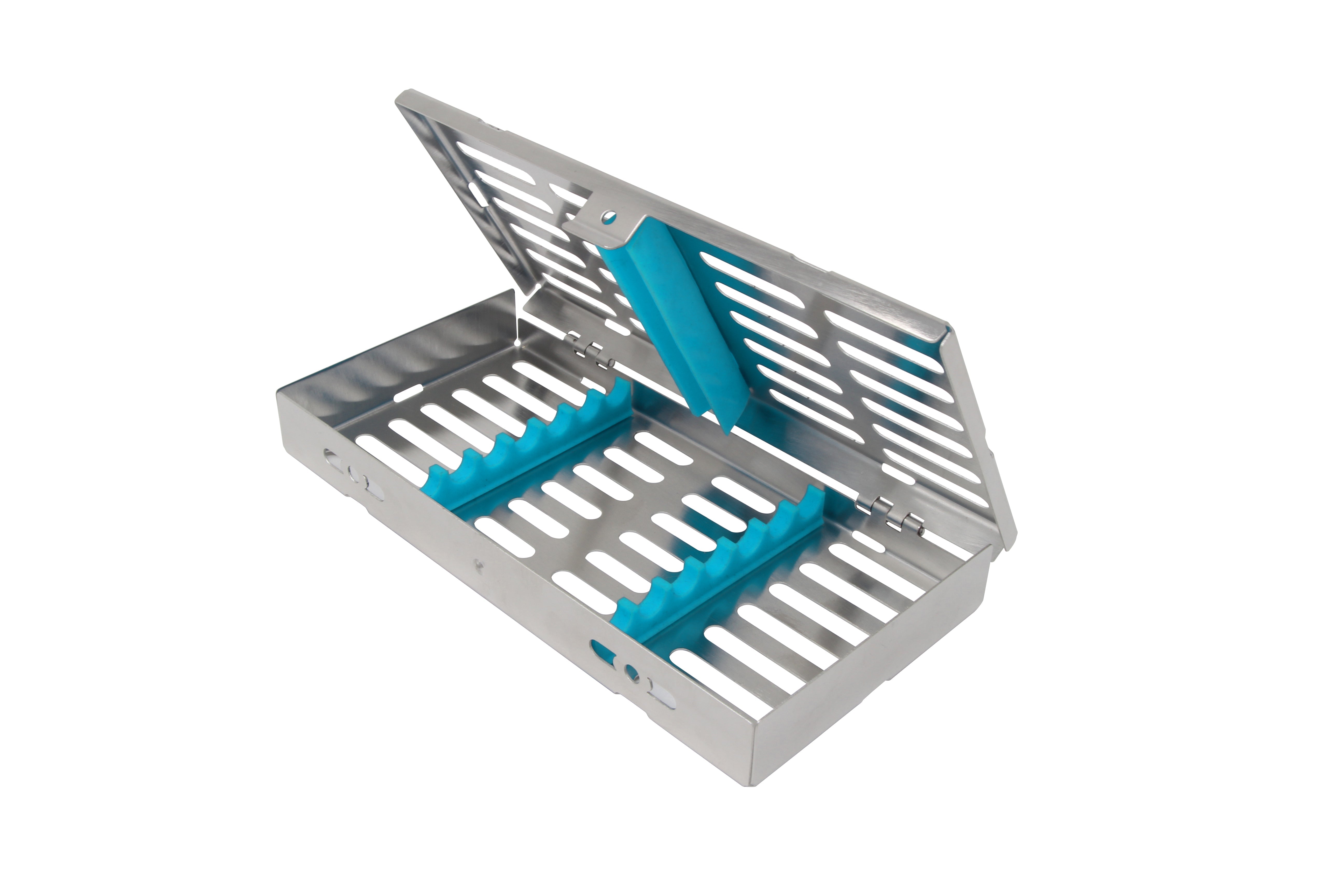 Sterilization Cassette for 7 Instruments - 180x90x22, W/O Lock, Non Detatchable - HiTeck Medical Instruments