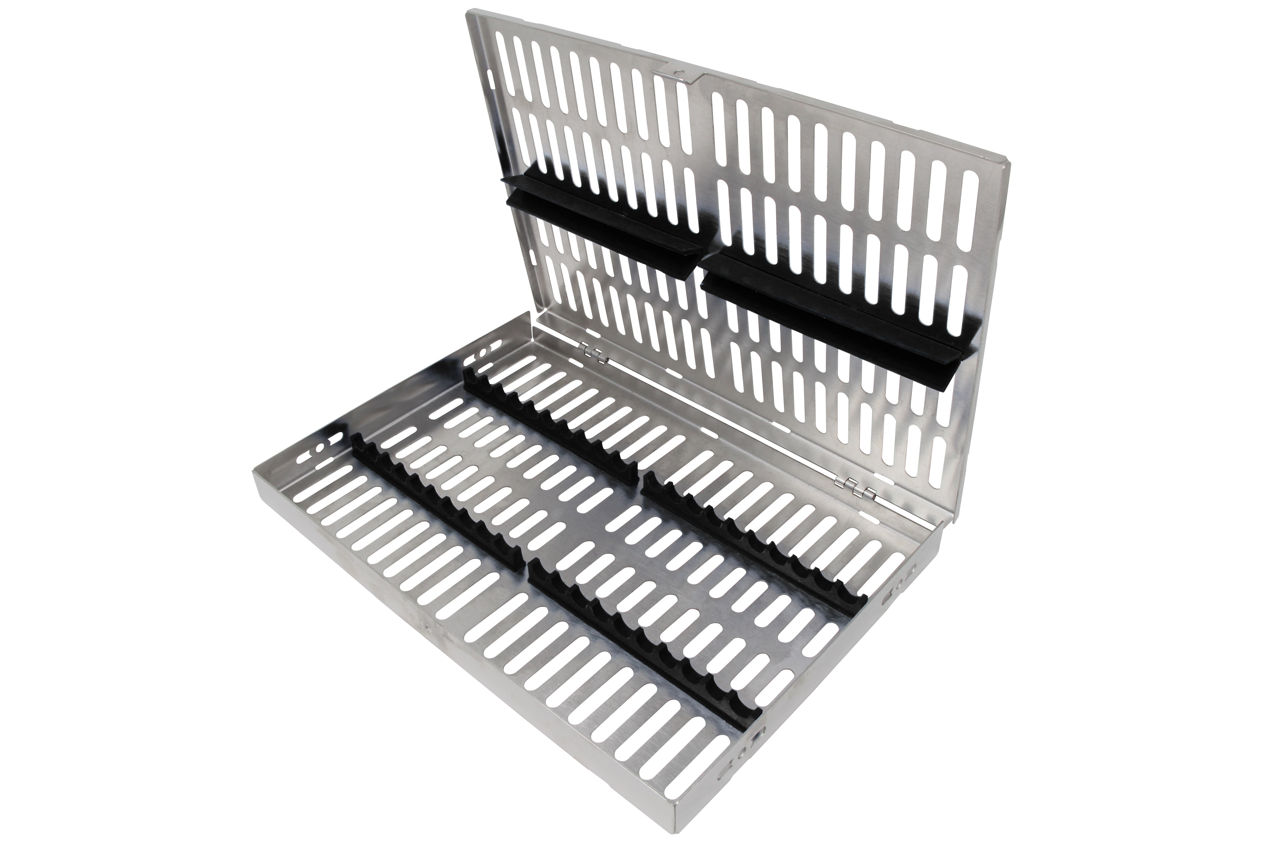 Sterilization Cassette for 20 Instruments - 260x180x22, W/O Lock, Non Detatchable - HiTeck Medical Instruments