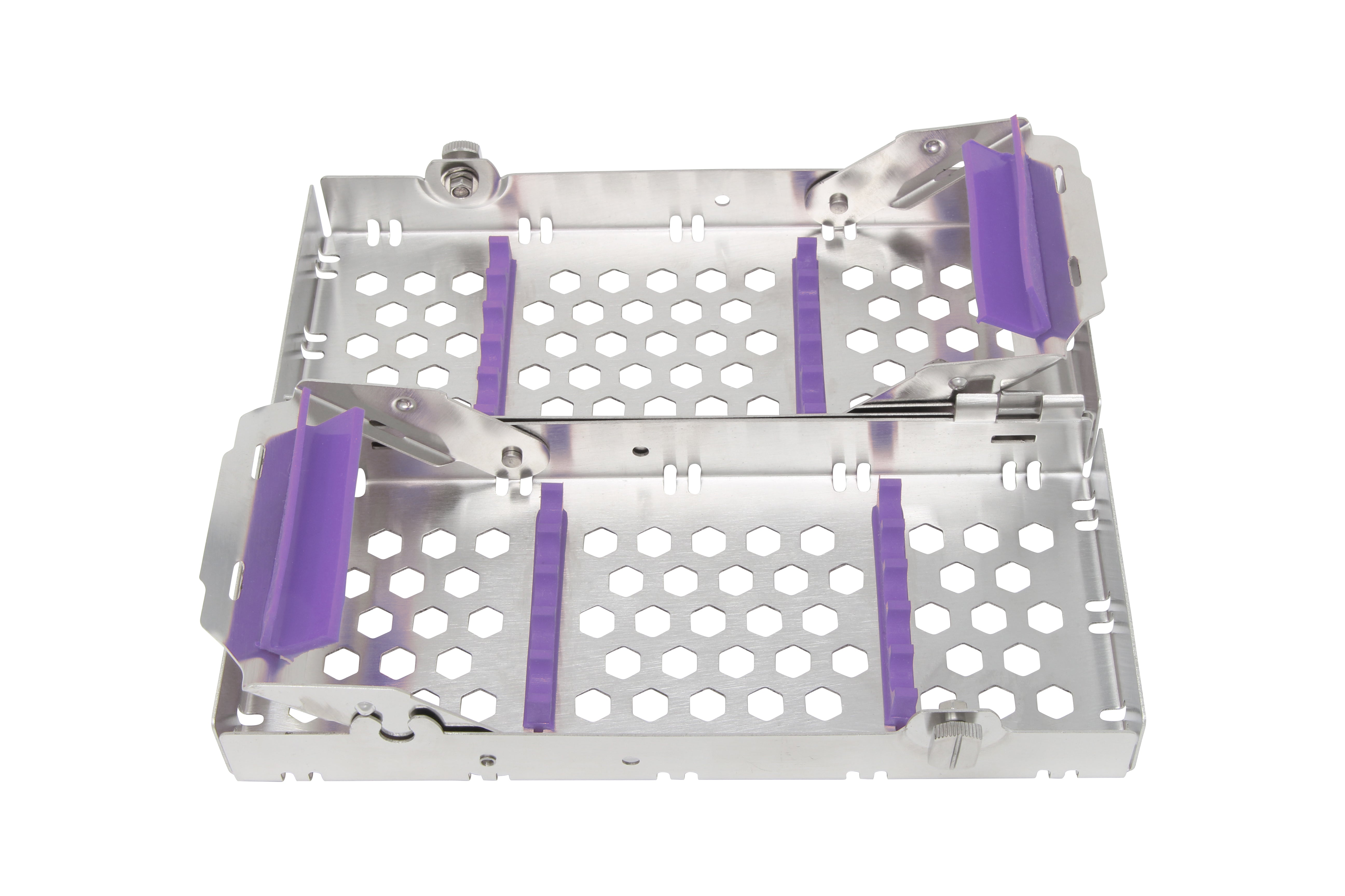 Sterilization Cassette for 10 Instruments, Double Decker - 200x82x40, Detachable - HiTeck Medical Instruments