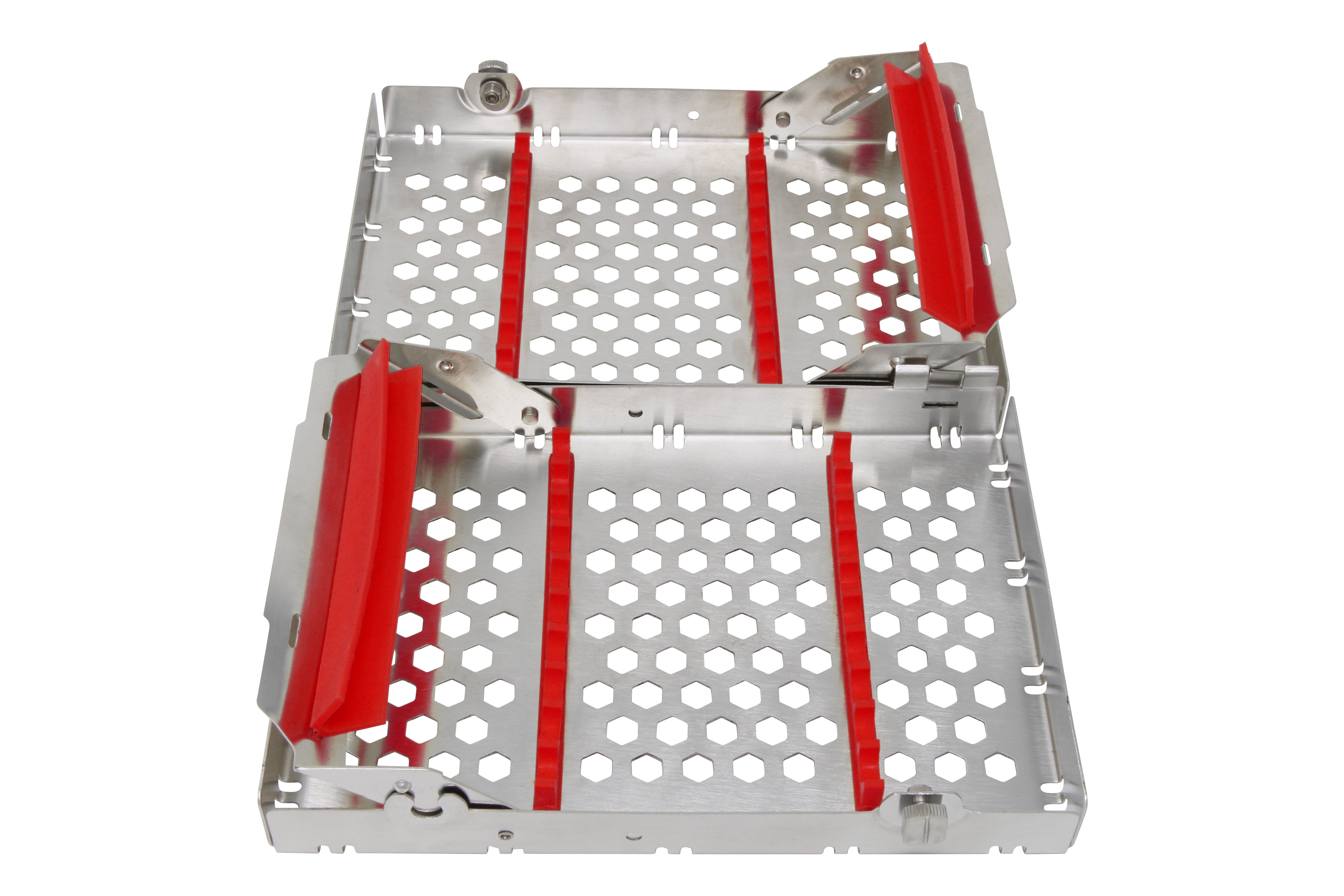 Sterilization Cassette for 20 Instruments, Double Decker - 200x132x40, Detachable - HiTeck Medical Instruments