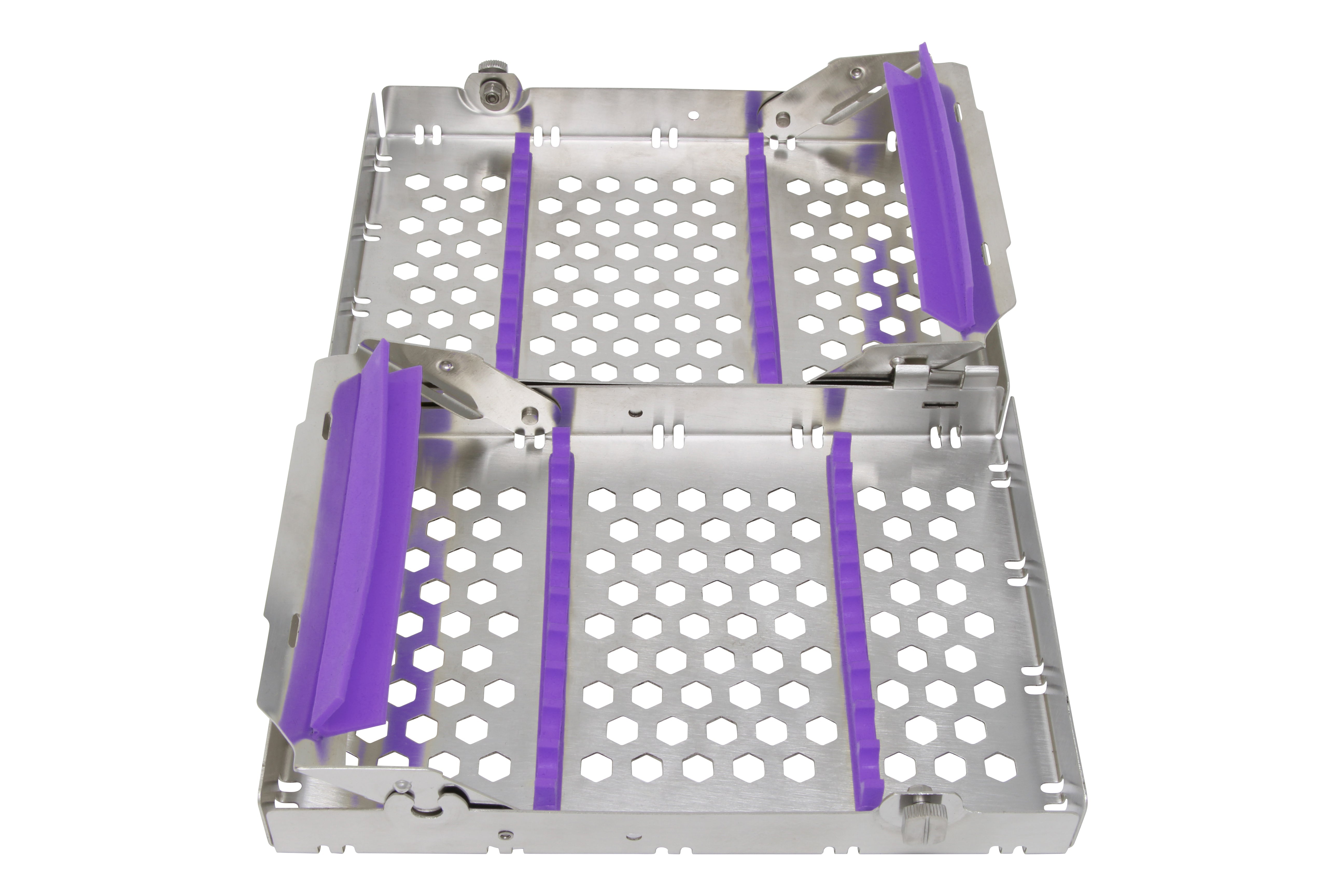Sterilization Cassette for 20 Instruments, Double Decker - 200x132x40, Detachable - HiTeck Medical Instruments