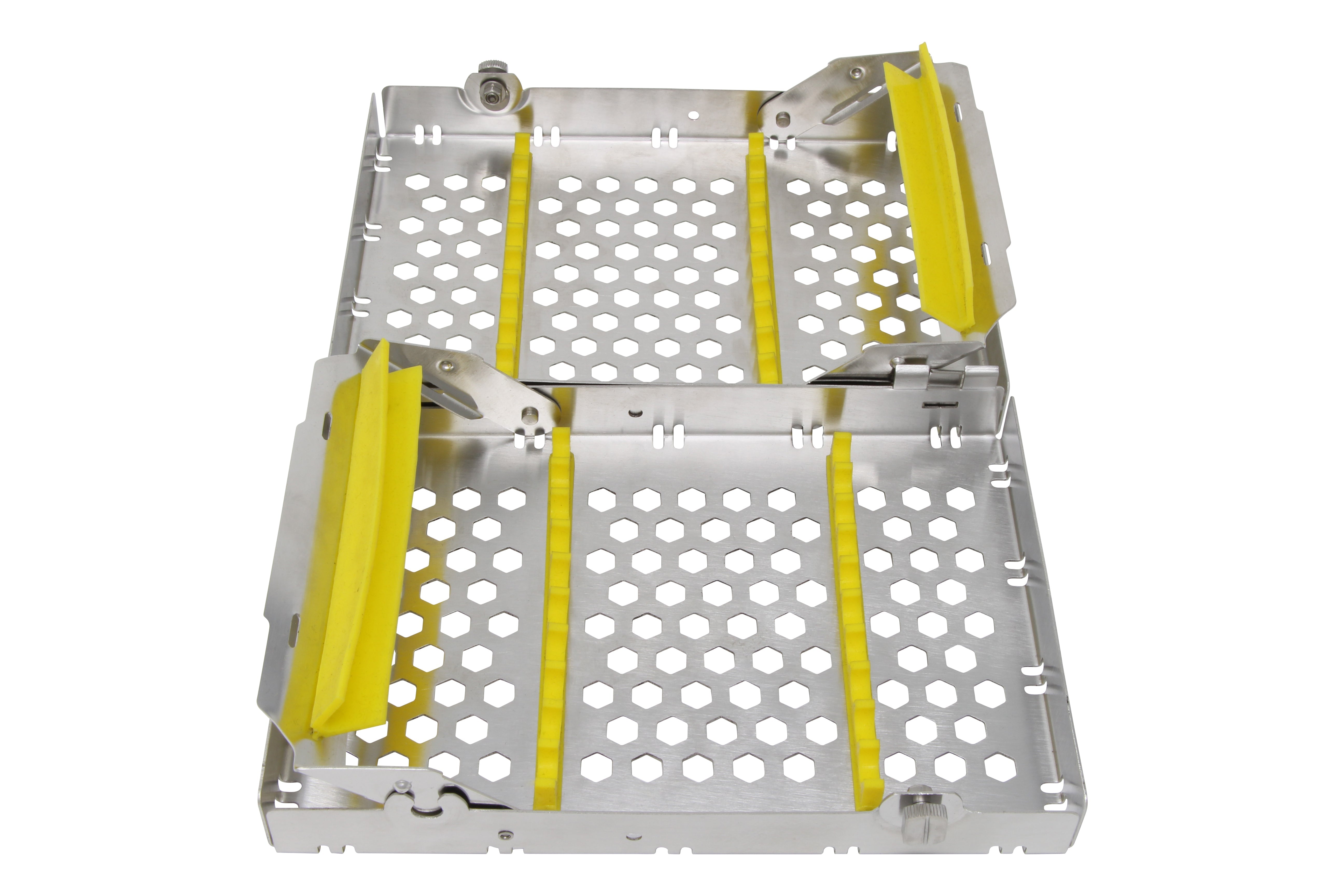 Sterilization Cassette for 20 Instruments, Double Decker - 200x132x40, Detachable - HiTeck Medical Instruments