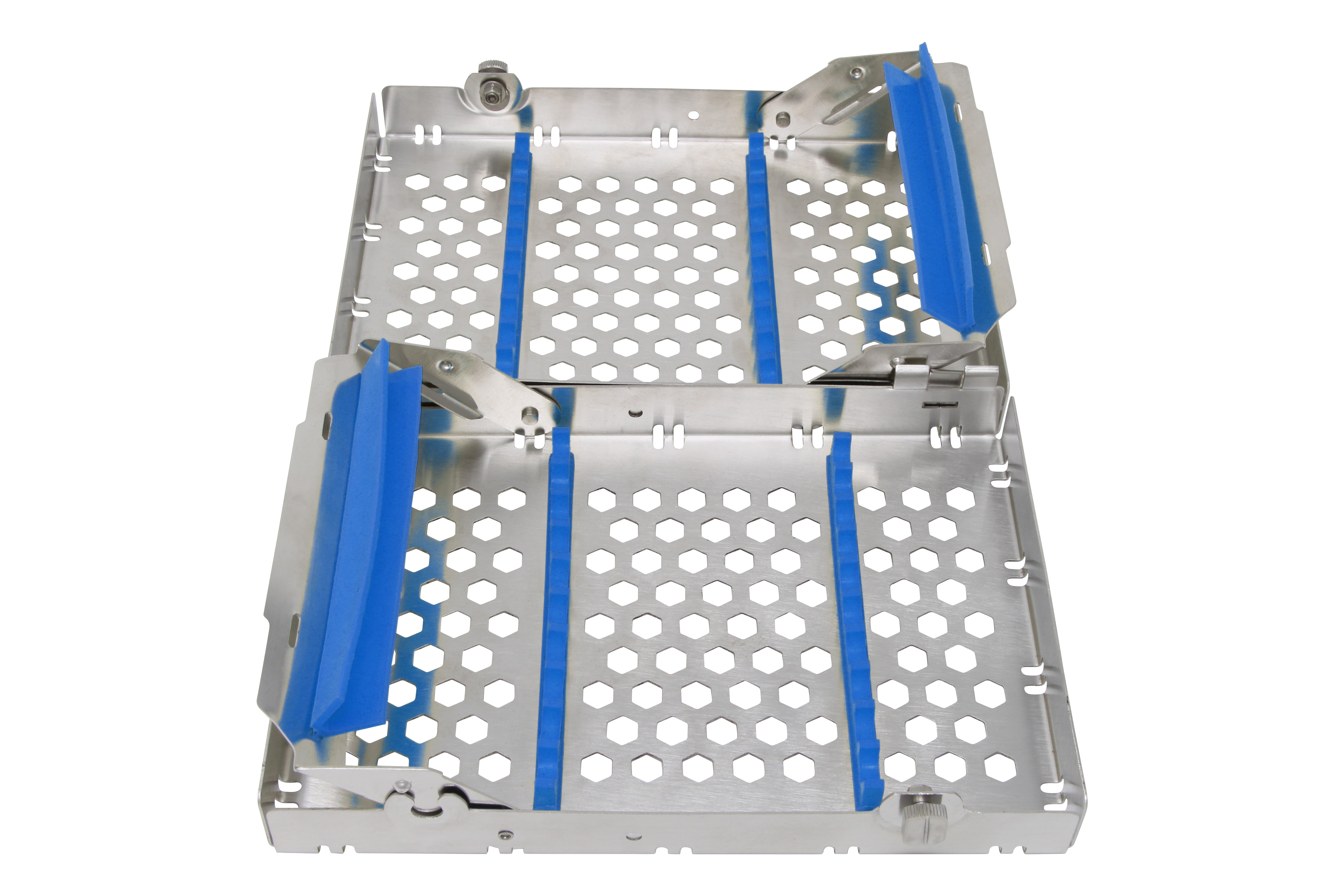 Sterilization Cassette for 20 Instruments, Double Decker - 200x132x40, Detachable - HiTeck Medical Instruments