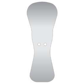Adult/Child Rounded Occlusal Stainless Steel Photo Mirror, 150 degree angle