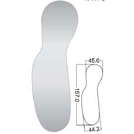 B-Buccal IntraOral Photo Mirror, Stainless Steel, 45x44.2x157MM β SKU HMSM-205 | EBIKO Dental