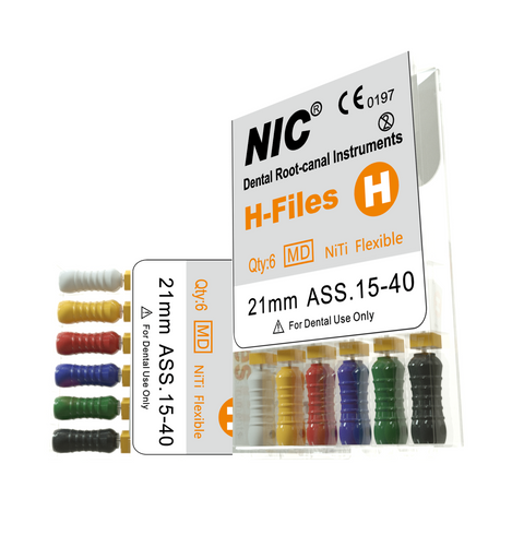 NIC Hand H-File Niti 6/Pk