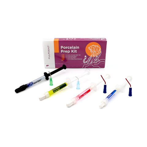 Pulpdent Porcelain Prep Kit โ Etch + Kool-Dam + Silane + Dry-Rite
