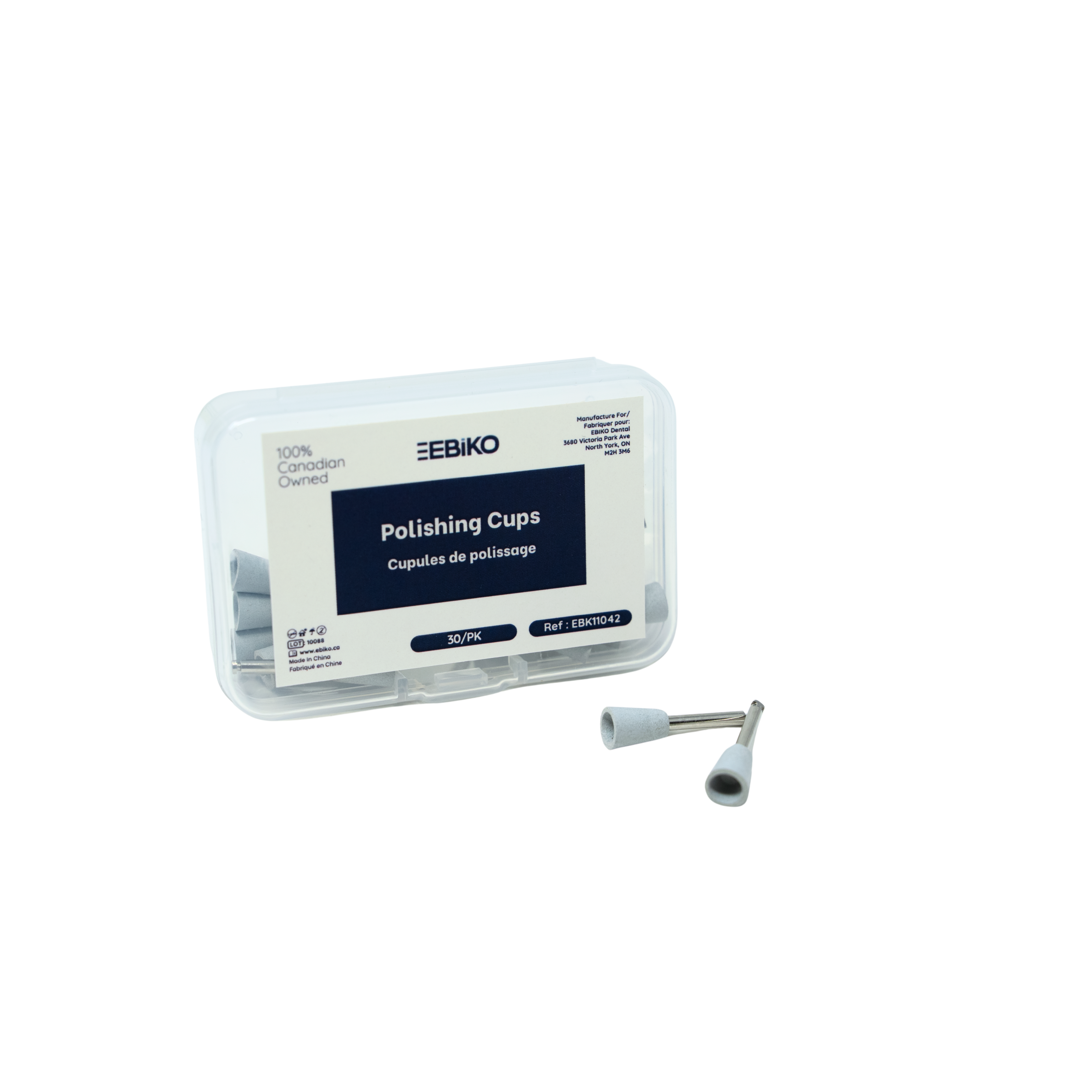 ebiko polishing cups dental finishing rotary instruments 30 pack ebk11042