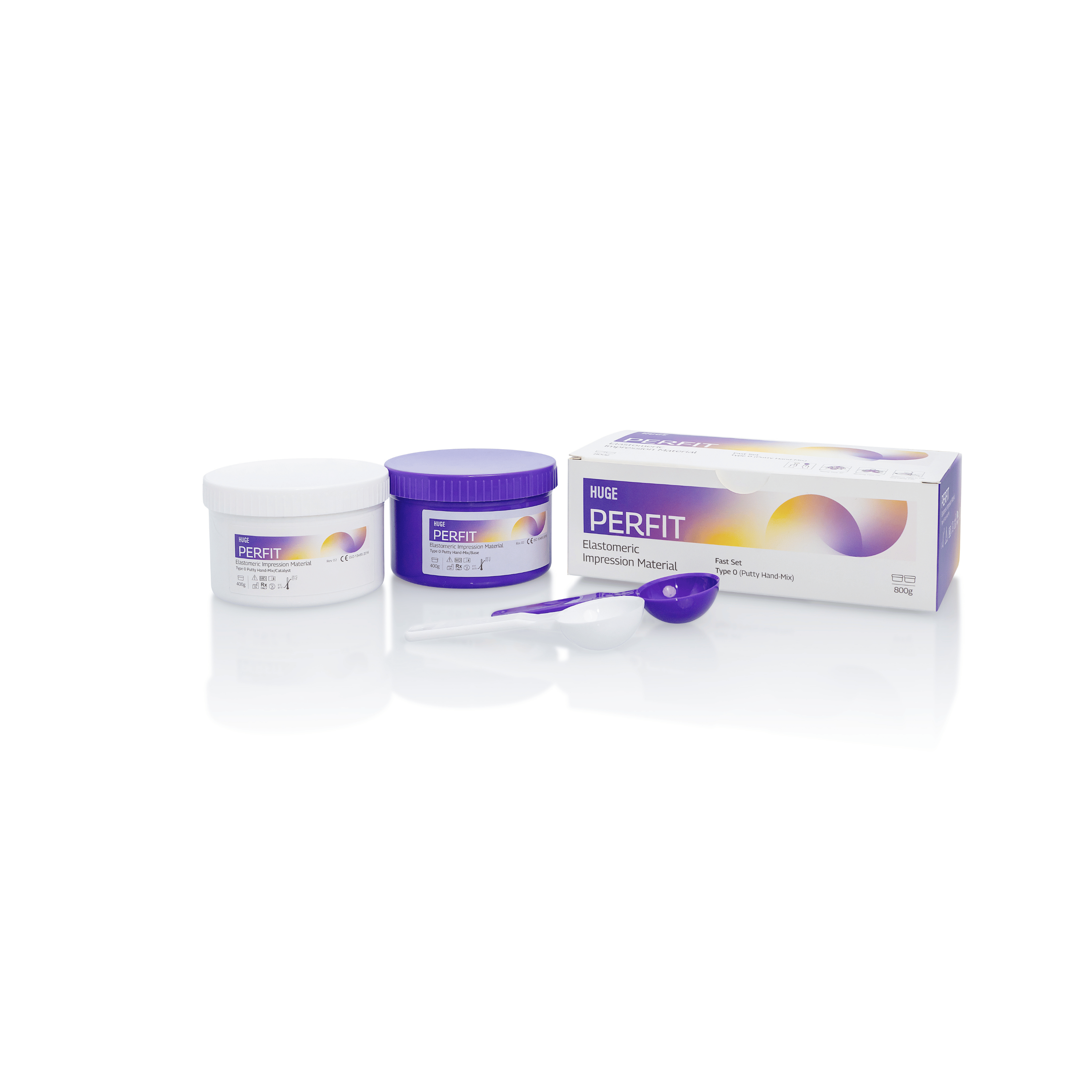 PERFIT Putty Elastomeric Impression Material – 400 g × 2 Base/Catalyst