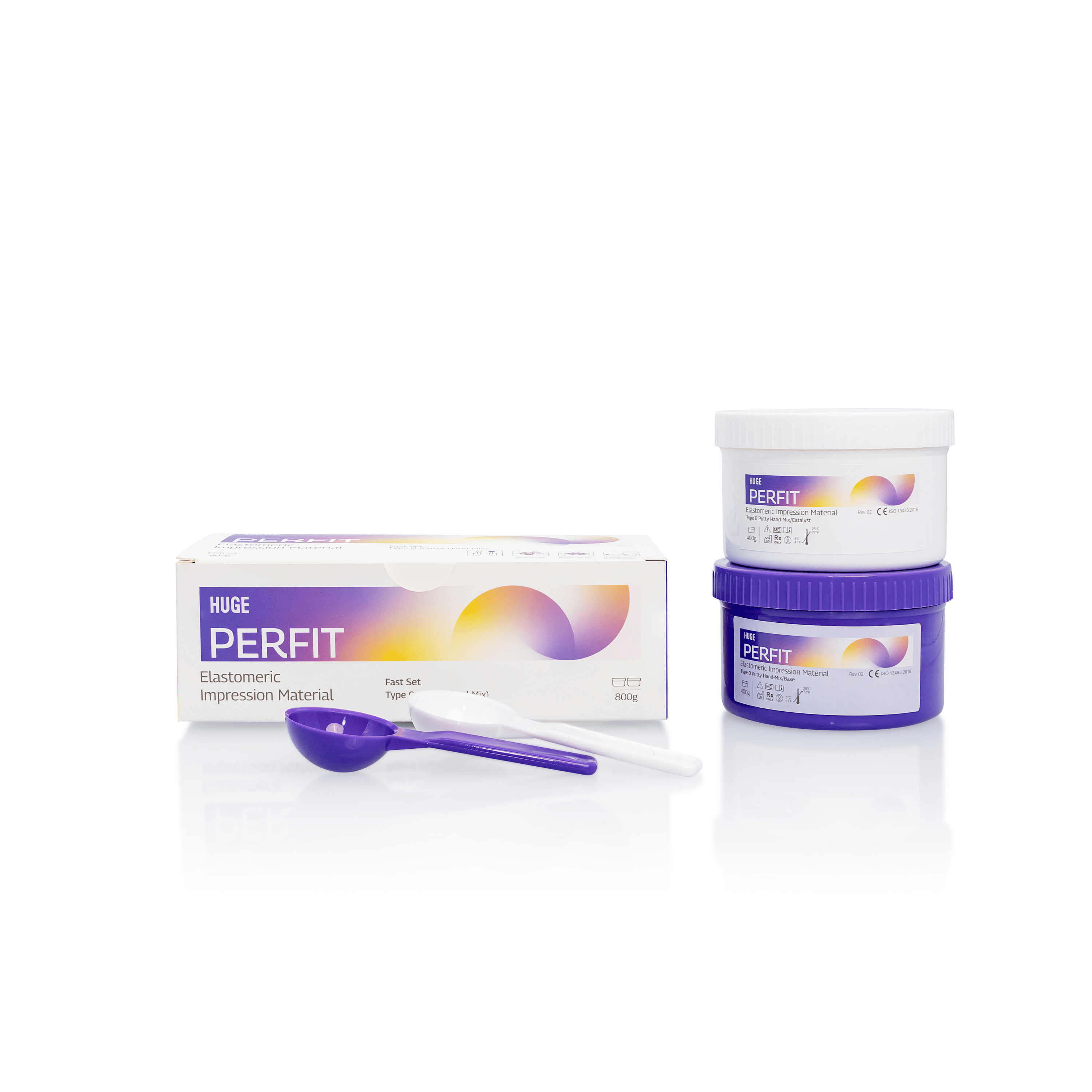 PERFIT Putty Elastomeric Impression Material – 400 g × 2 Base/Catalyst