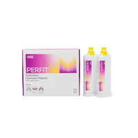 PERFIT Regular Body Transparent Elastomeric Impression Material – Fast-50 mL × 2 Cartridges