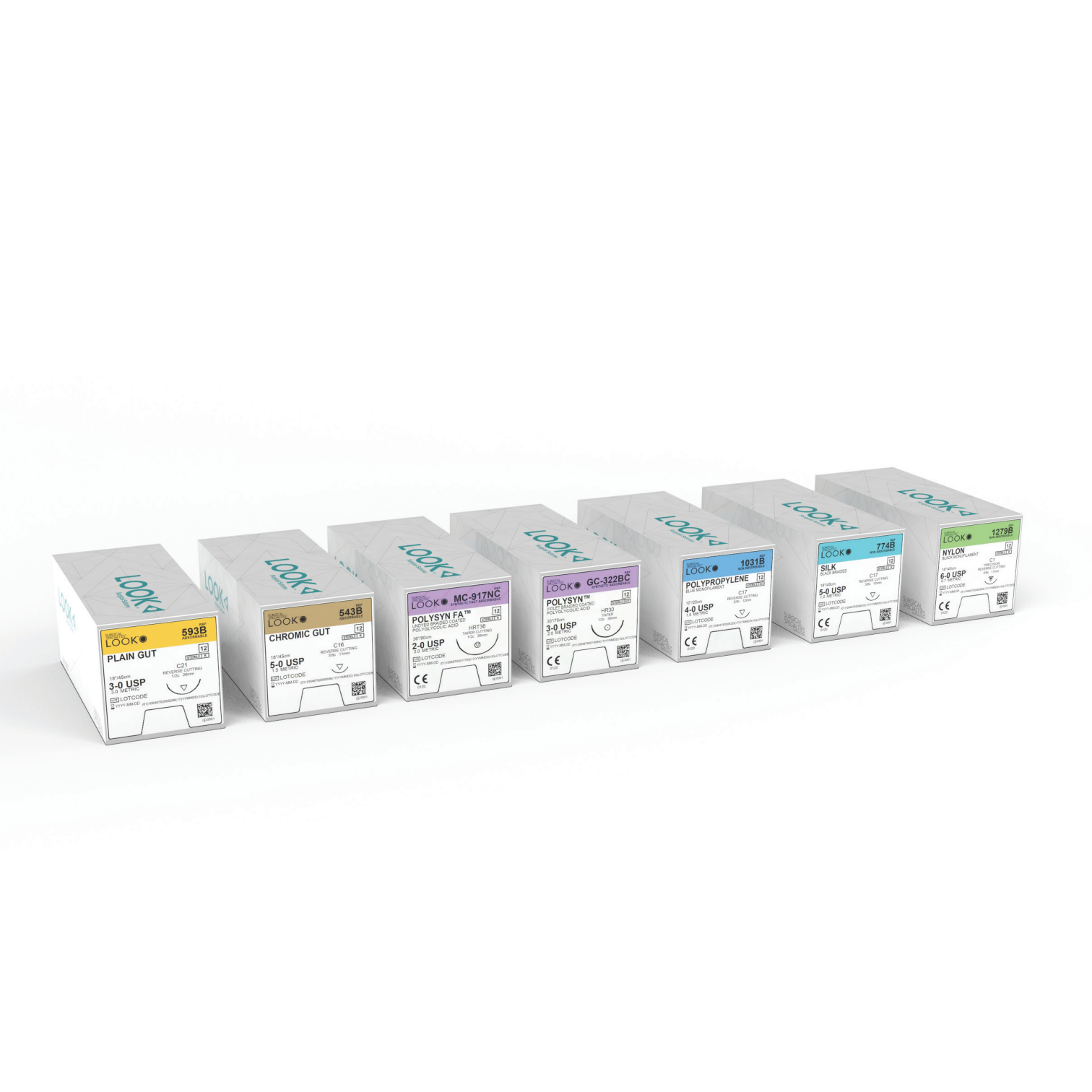 LOOK Surgical Sutures - Plain Gut - 12/Box