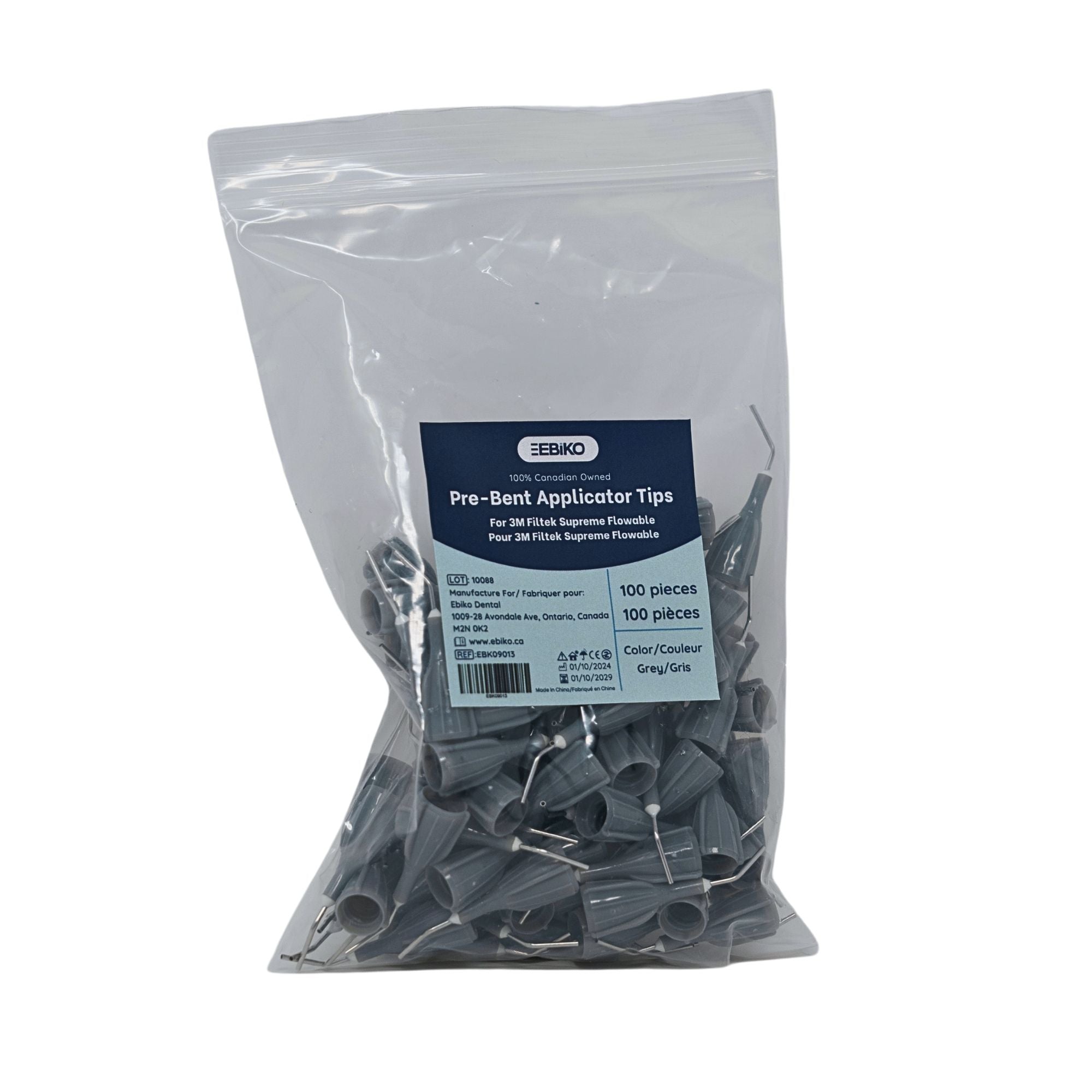 Ebiko Pre Bent Applicator Tips for 3M Filtek Supreme Flowable Available in 20 Pack or 100 Pack Precision Dispensing for Composite Application