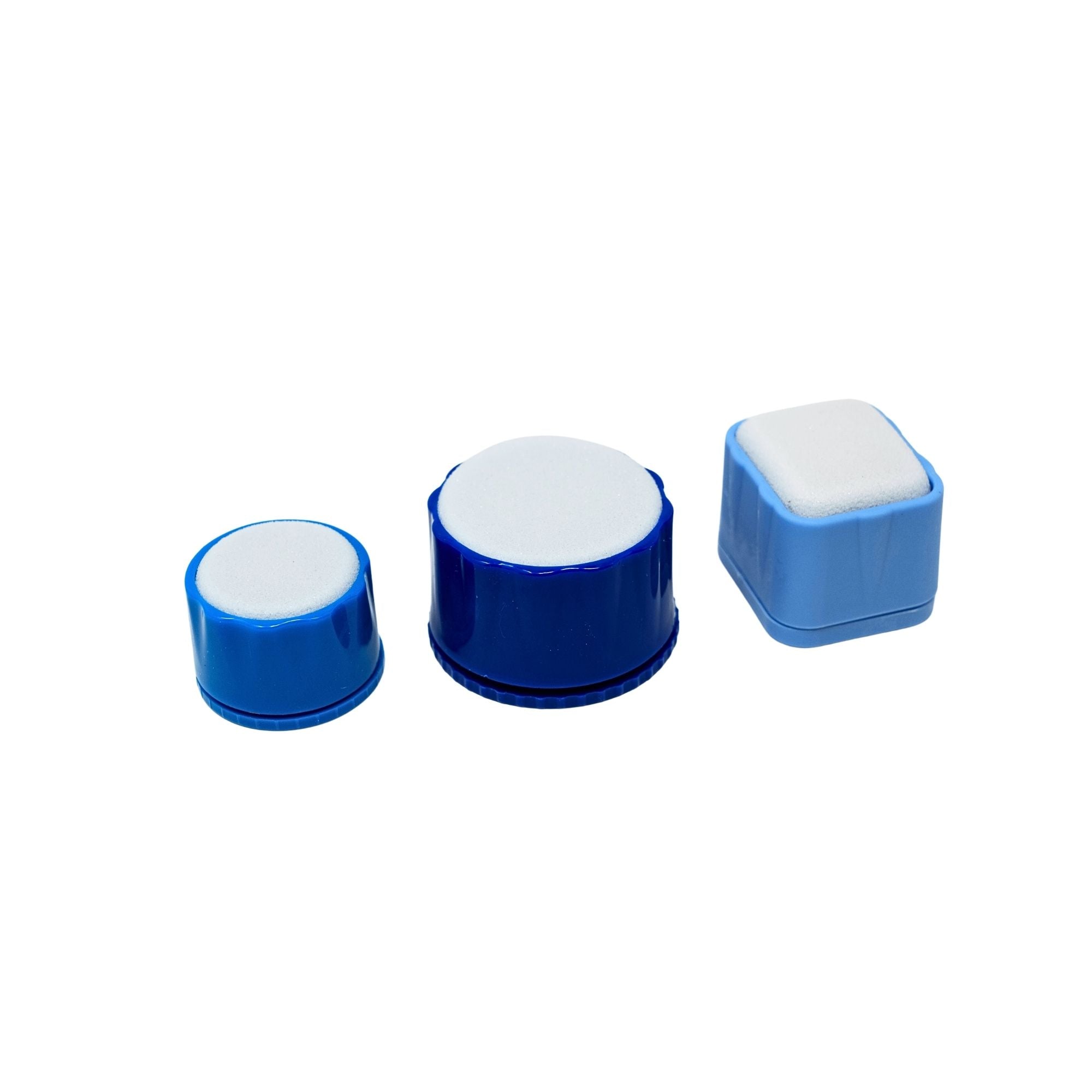 Blue autoclavable endo clean stand small size in three styles with foam insert holding endodontic files