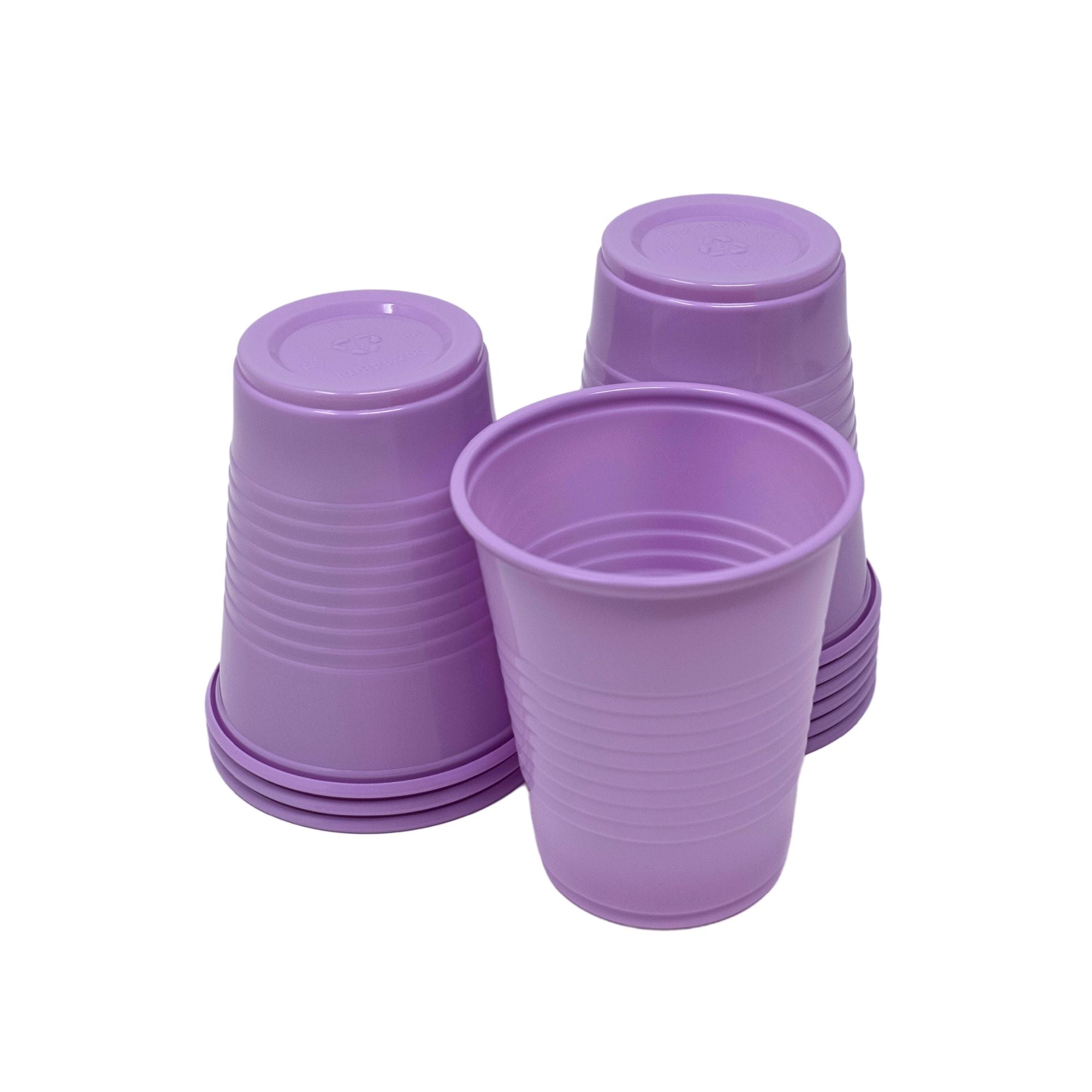 Dental Disposable Plastic Cup lavender color for single use in dental and medical settings