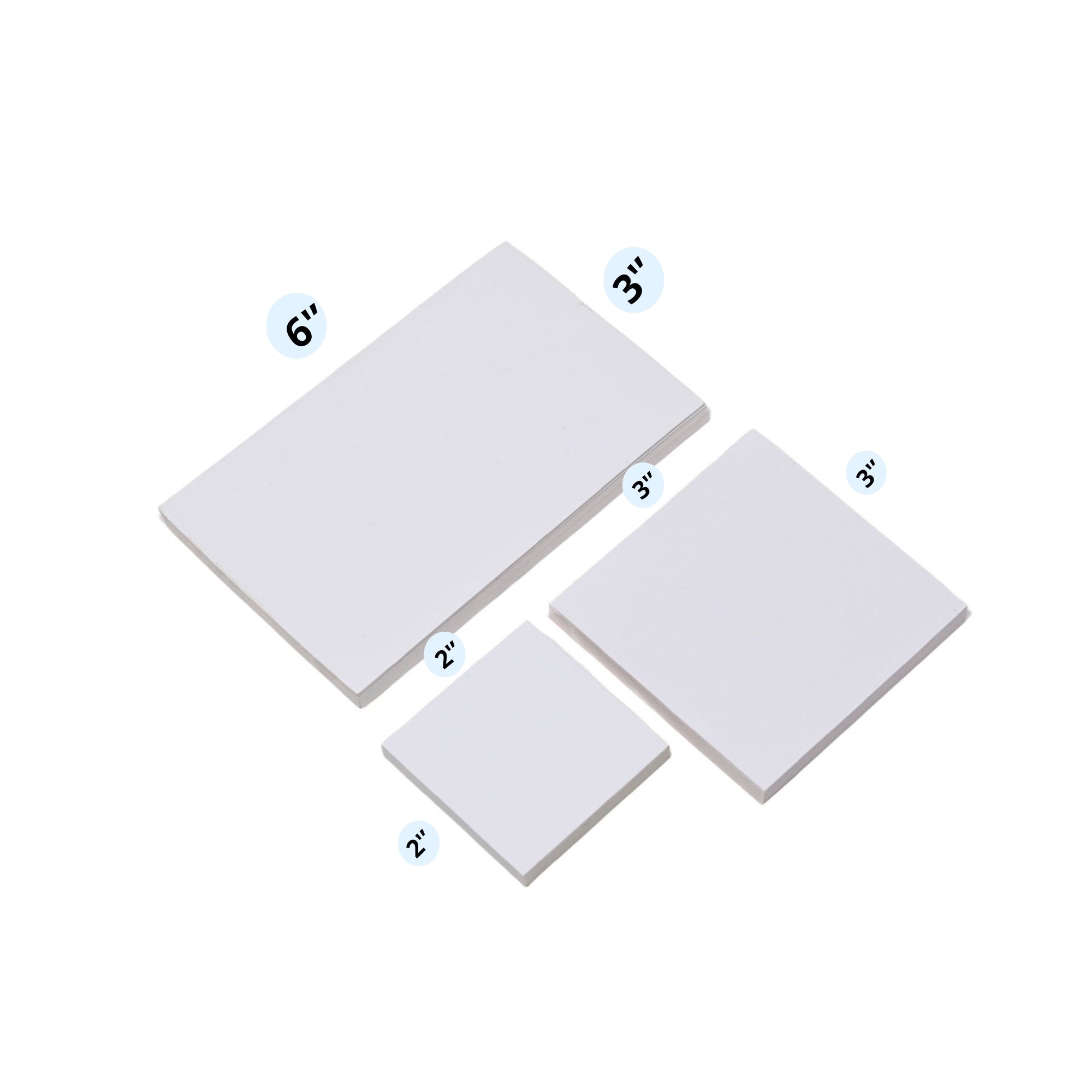 Dental mixing pad 6x3 inches 3x3 inches 2x2 inches sizes