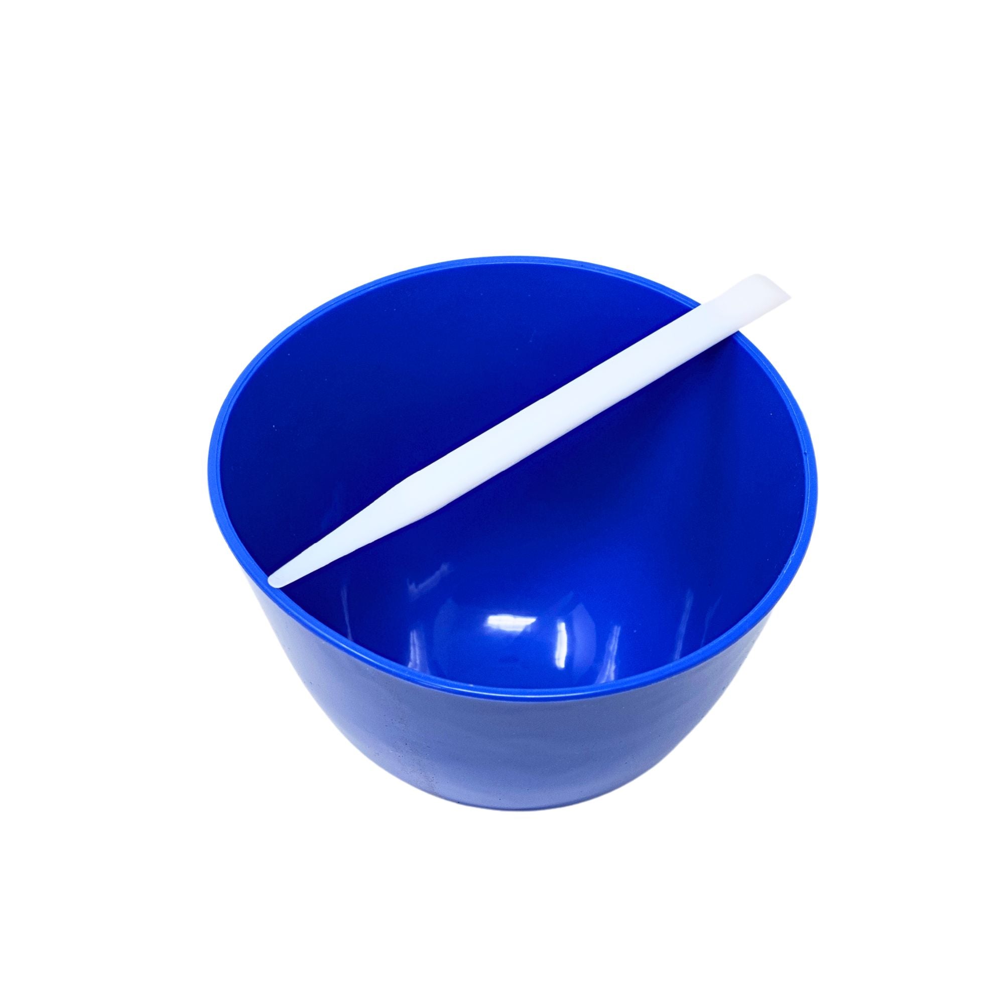 White disposable plastic mixing spatulas for dental and laboratory use