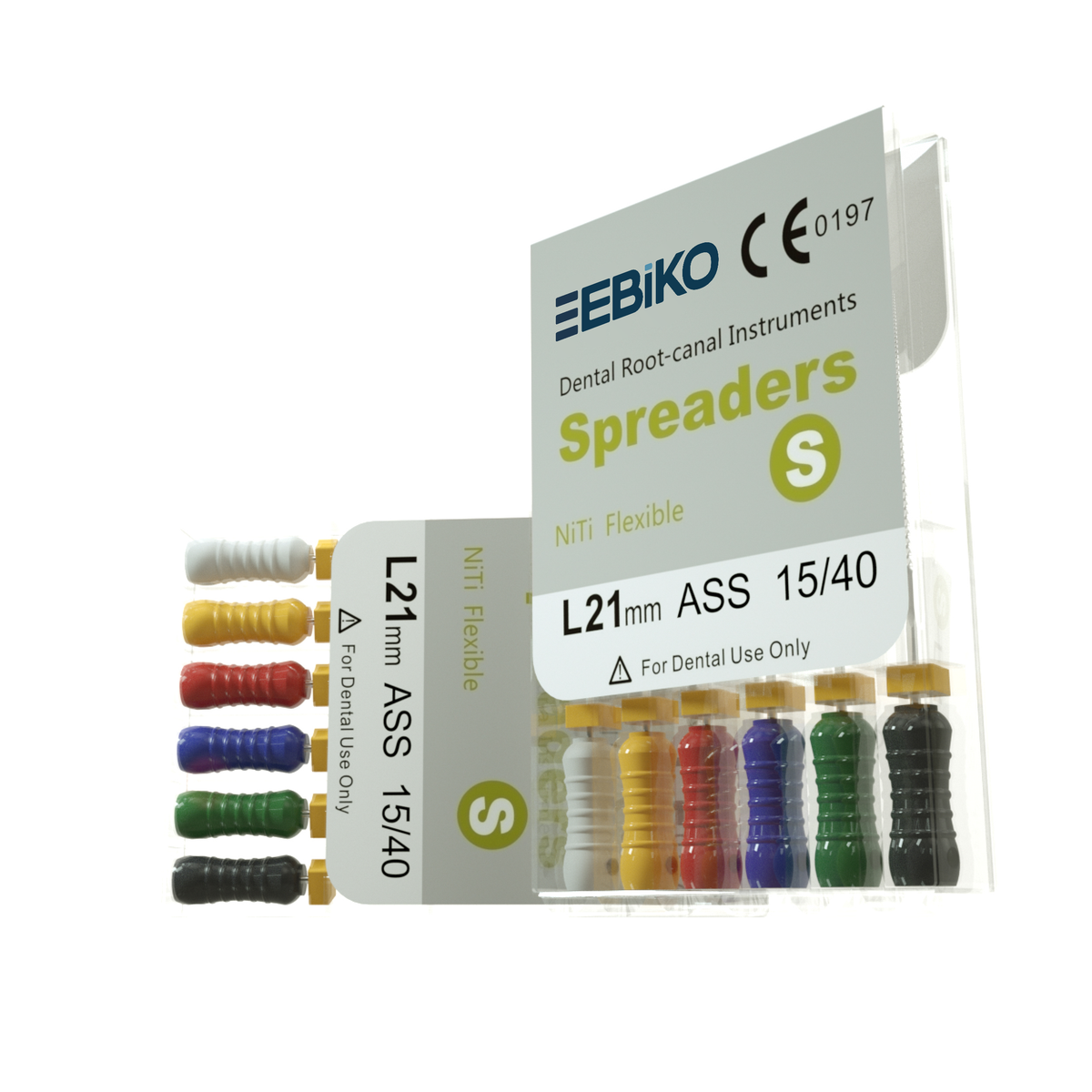 EBIKO Hand Spreader NiTi 6/Pk in EBIKO-branded packaging