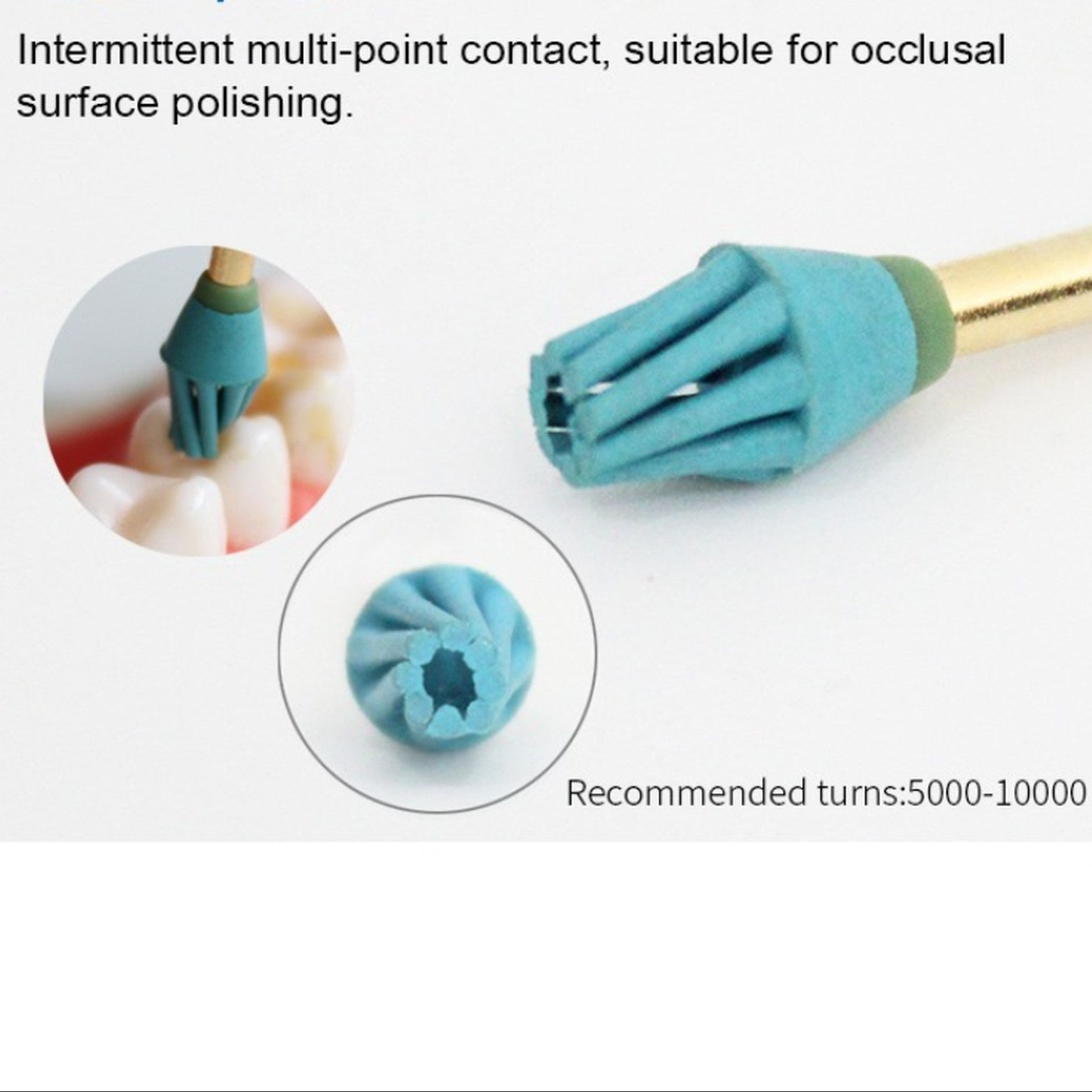 EBIKO Diamond Twist Composite Polishing Brush 6/Pk | EBIKO Dental