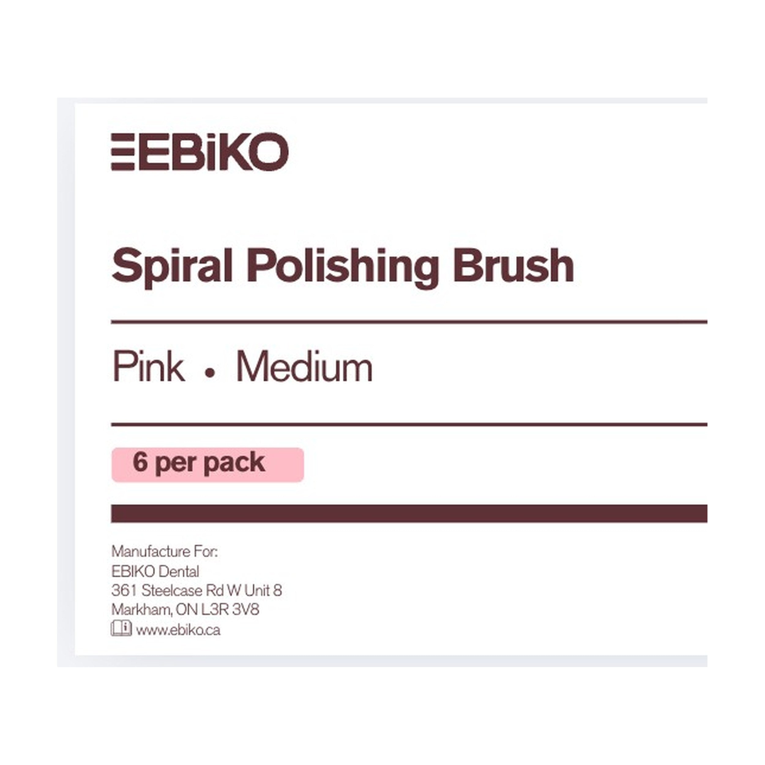EBIKO Diamond Twist Composite Polisher Pink Medium Grit 6/Pk | EBIKO Dental