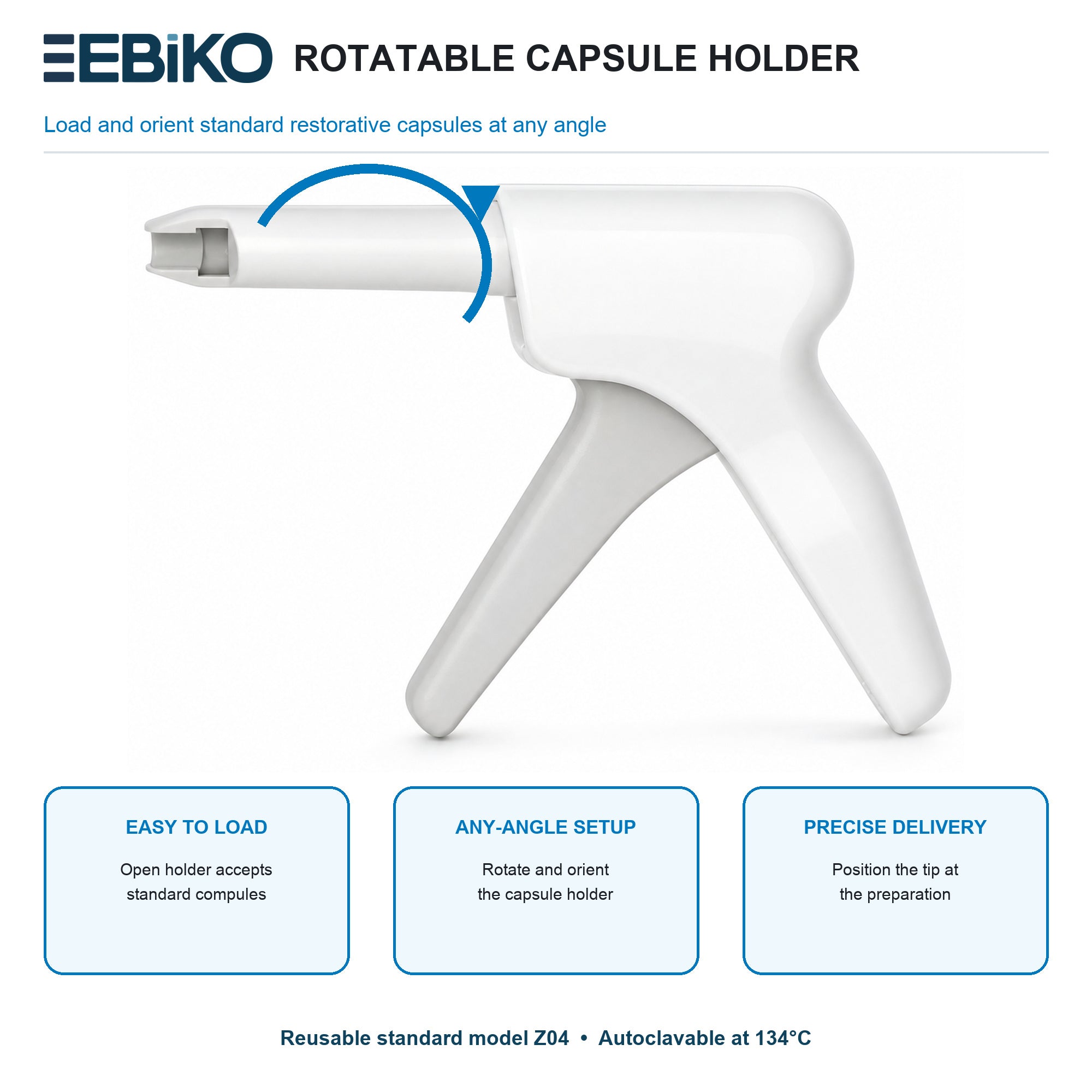 EBIKO Dental Composite Capsule Applier Gun