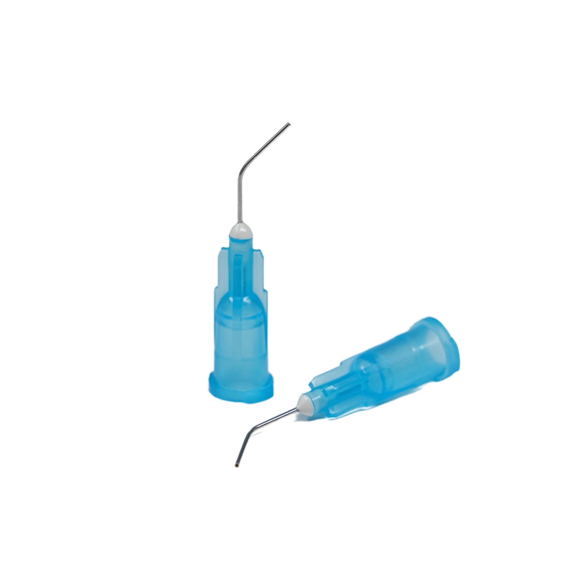 Etch tip 25G blue color for precise material application in dental procedures