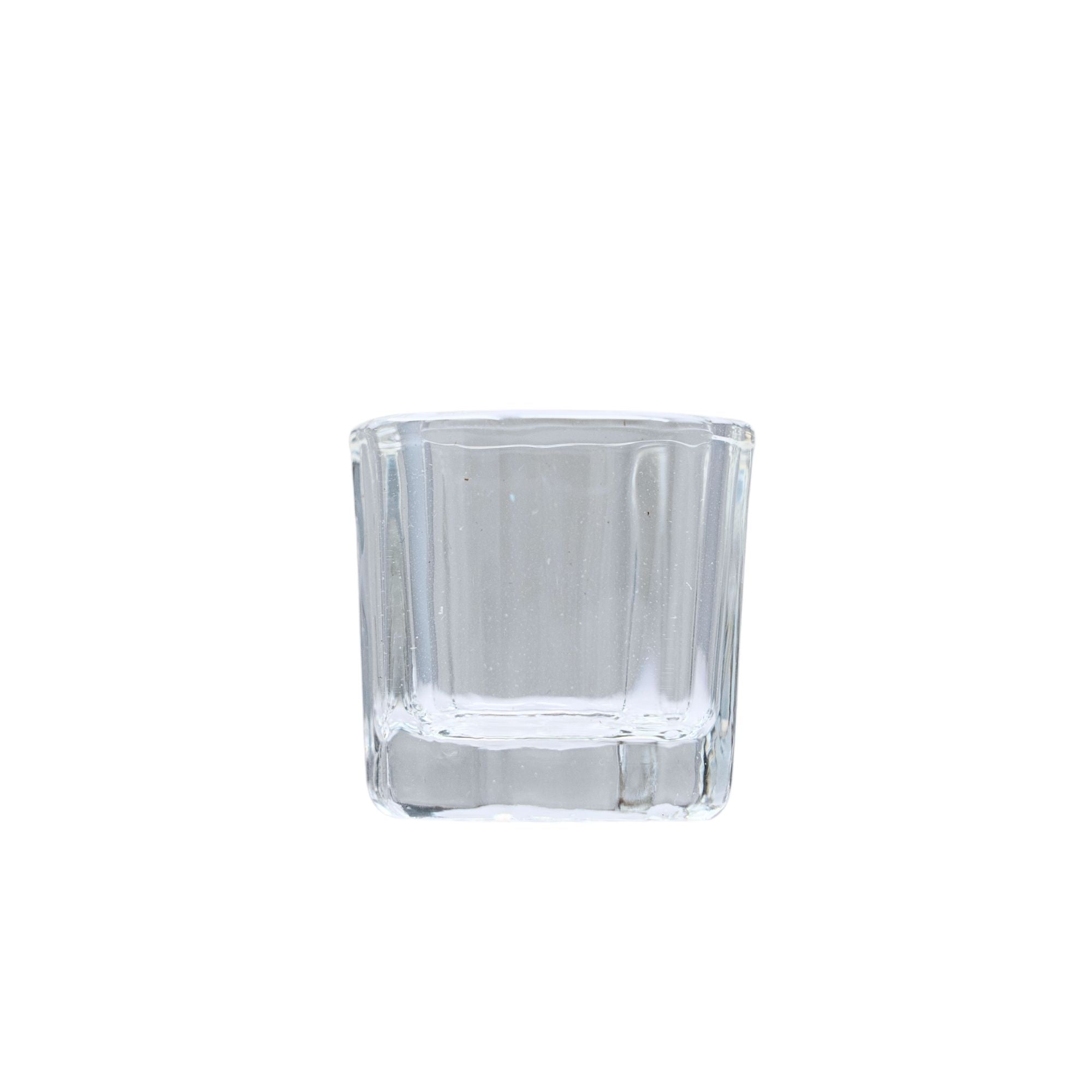 Glass clear dappen dish dental mixing cup for acrylics and bonding agents