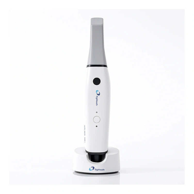 Eighteeth Helios Intraoral Scanner — Helios 680 upright on dock, front view