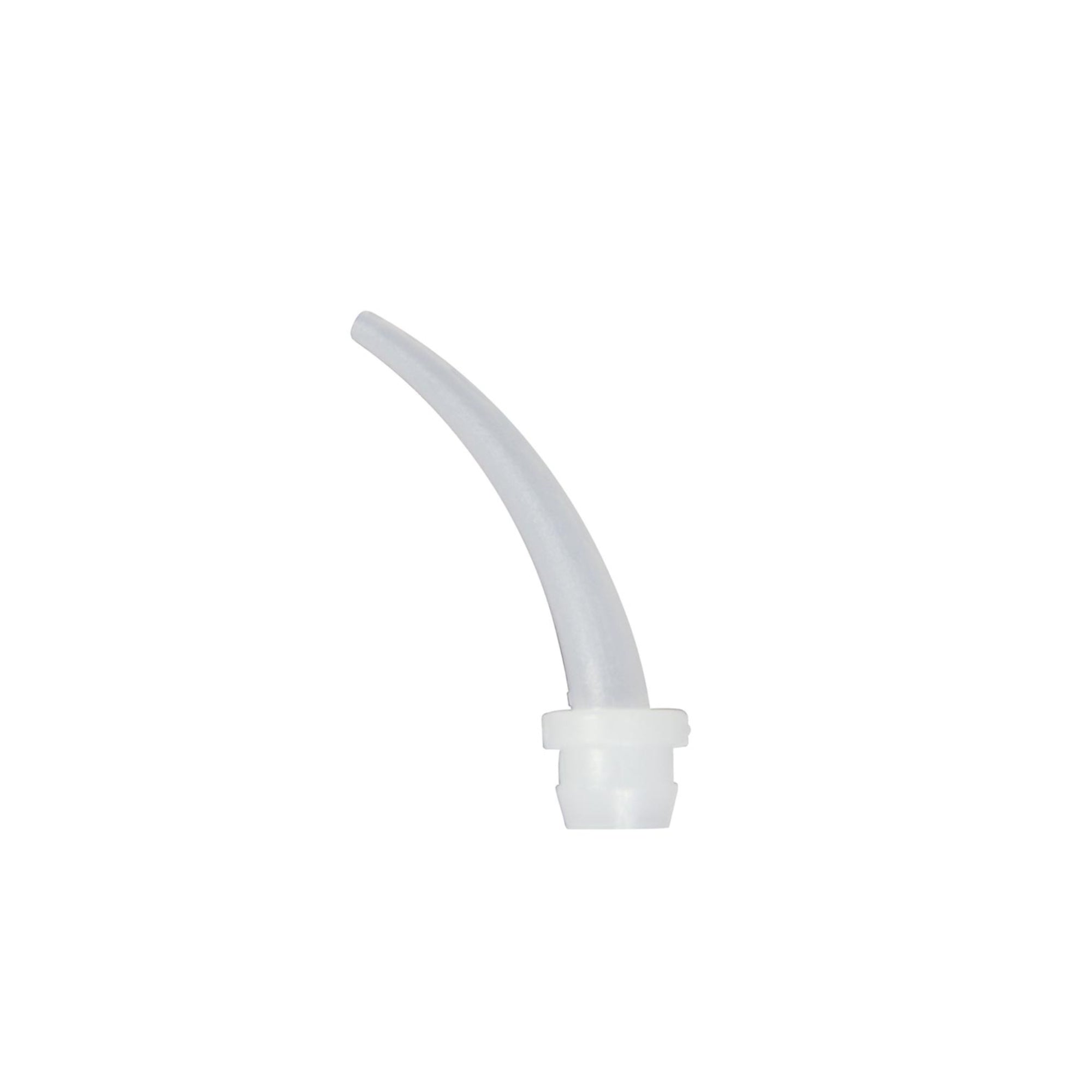 Clear white intra-oral tips curved design for precise dental application 100 pieces per pack