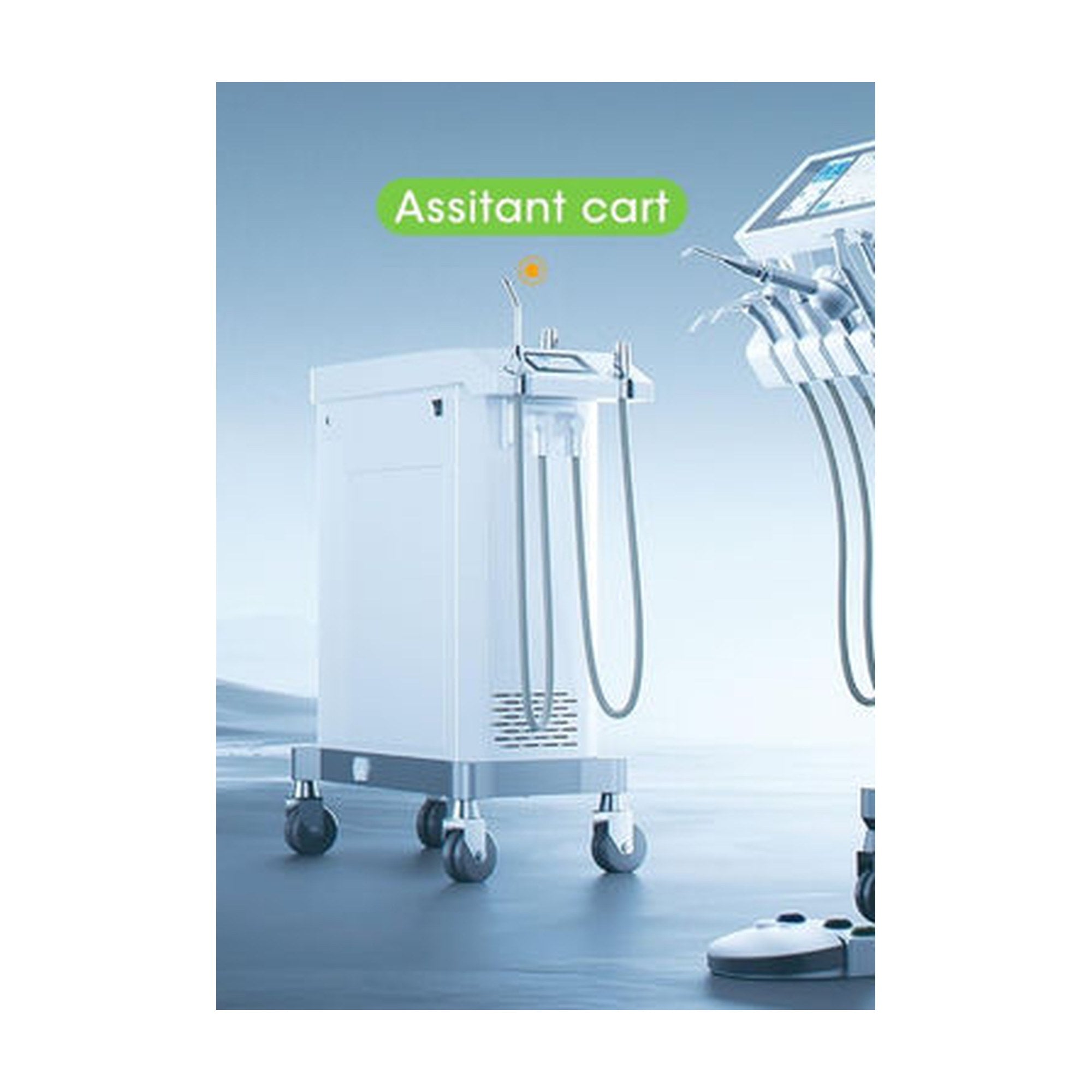 Jinme Suction 10 Assistant Cart with 10L Self-Draining Waste Tank | EBIKO Dental