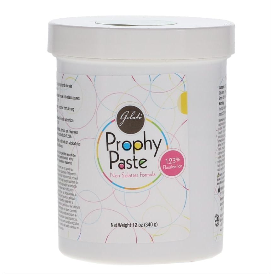 Keystone Gelato prophy paste coarse grit 12oz jar non-splatter fluoride formula