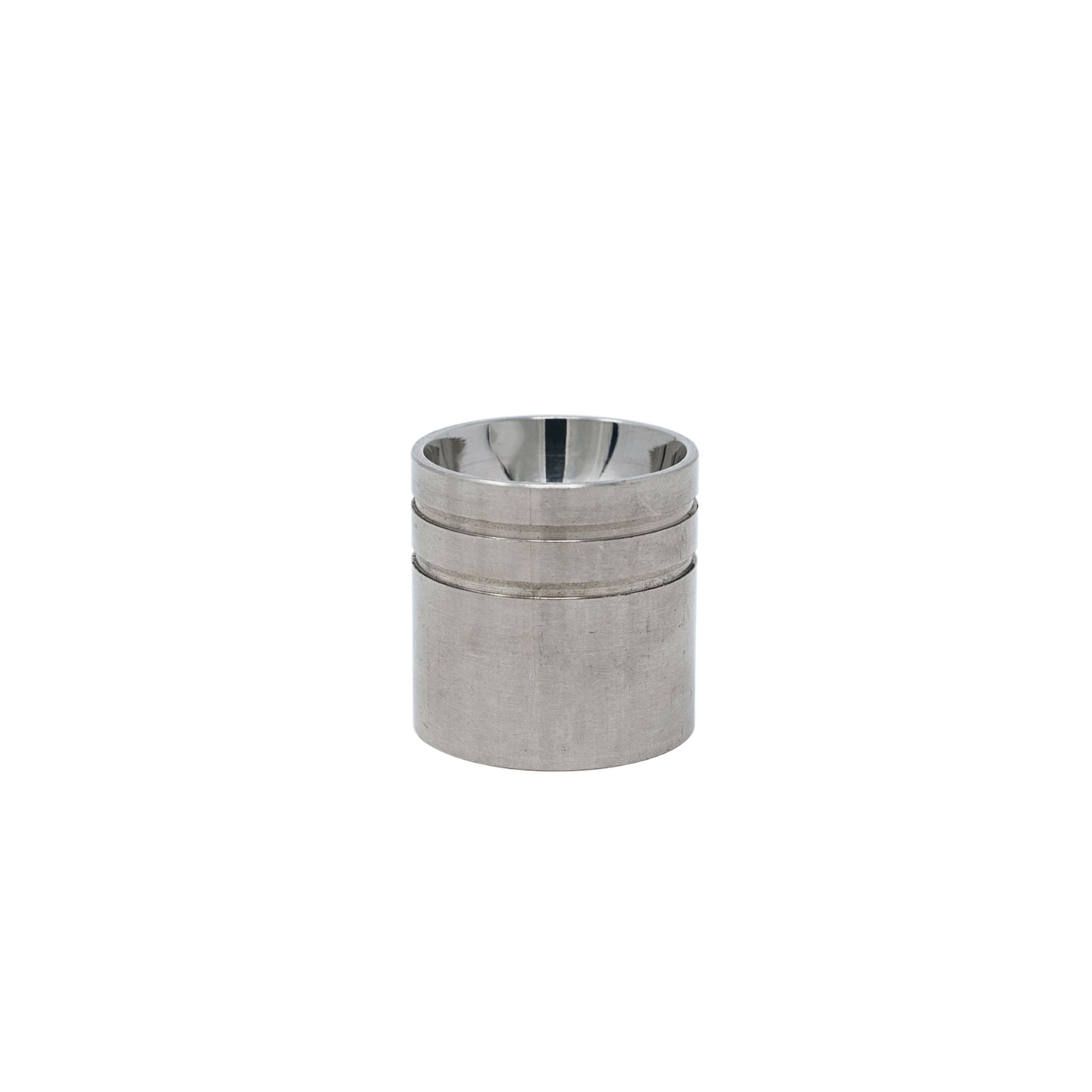 Large stainless steel amalgam well designed for precise holding and mixing of dental amalgam during procedures compact and durable for professional use