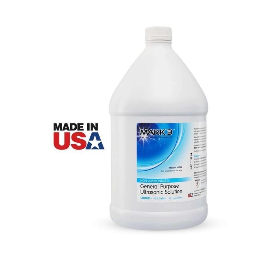 MARK3 general purpose ultrasonic cleaning solution 1 gallon bottle made in USA