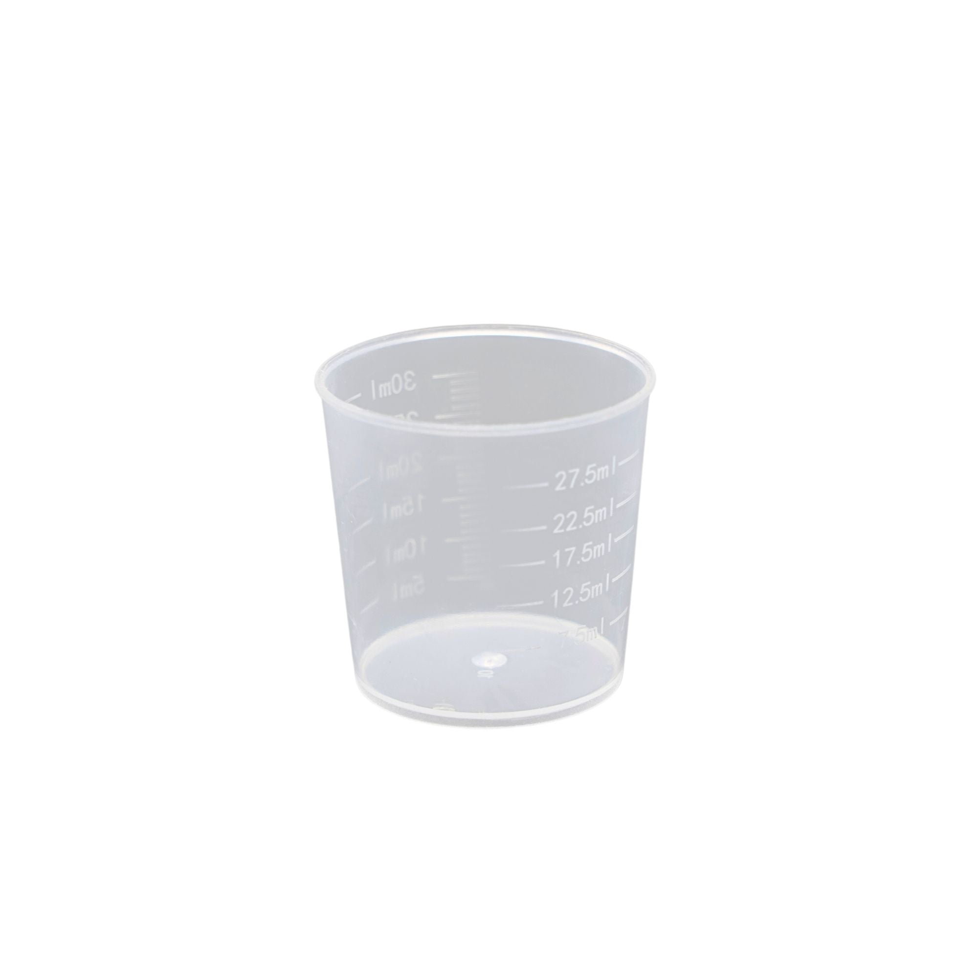 Plastic medicine Cup 1oz (30ml) with clear measurement 1000 per pack