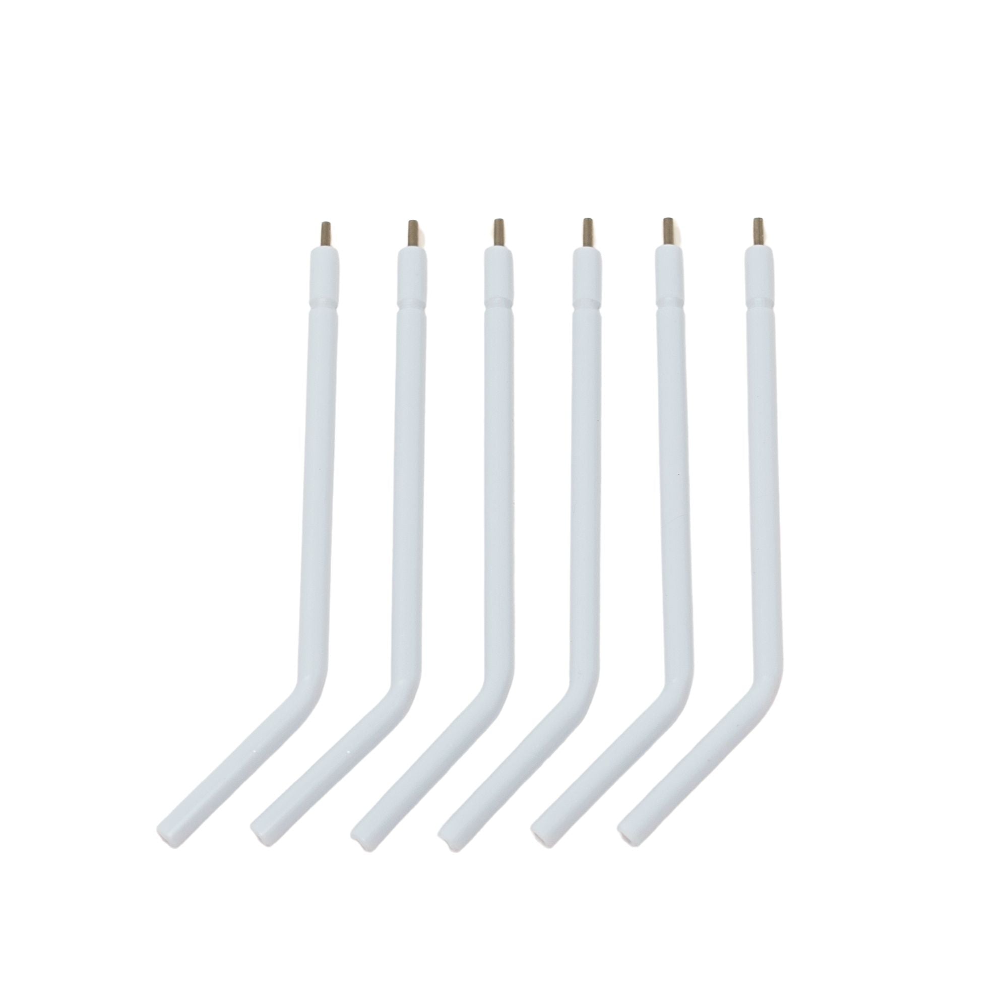 Metal Core Air Water Syringe Tips white color straight view for precise air and water flow in dental procedures