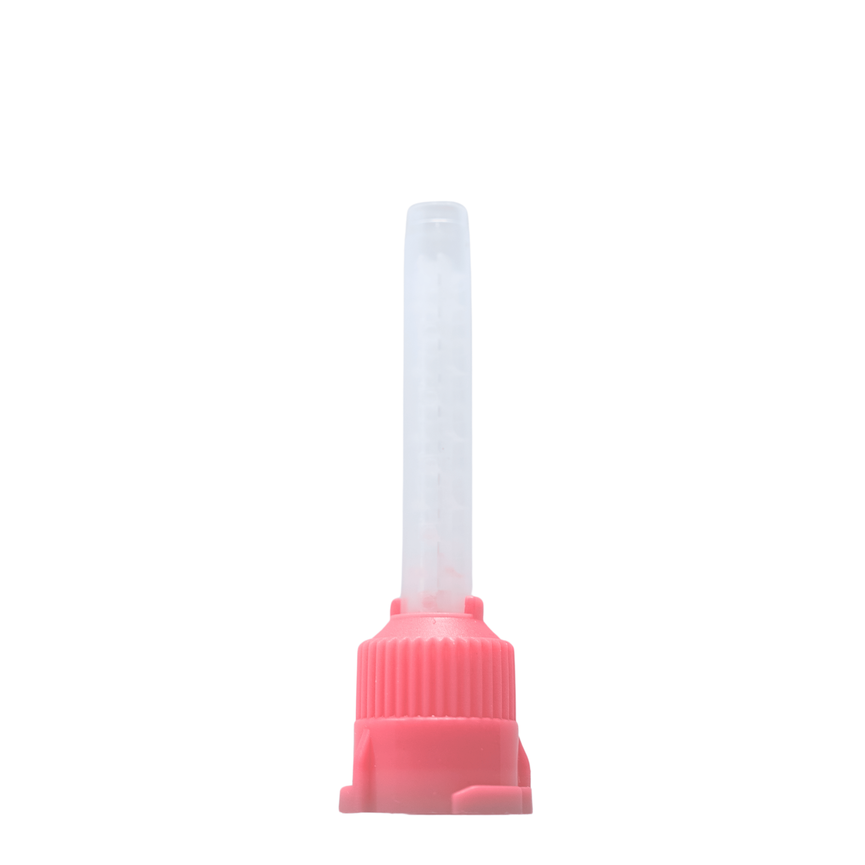 EBIKO dental impression mixing tips with internal spiral in teal, blue and red for automix dispensing, 50 per pack