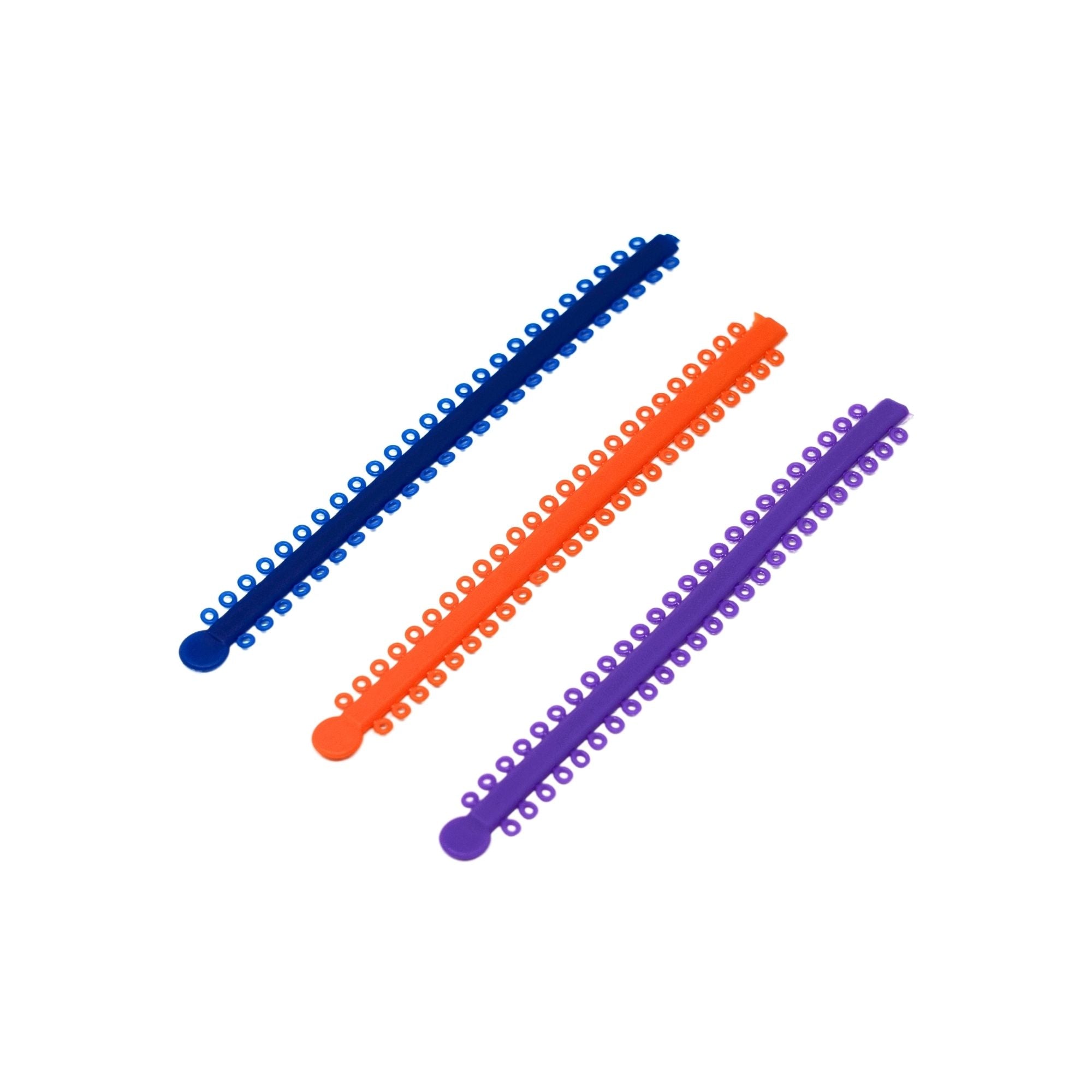 Orthodontic Ligature 50 Ties Multi Color Elastic Bands for Braces Strong and Flexible