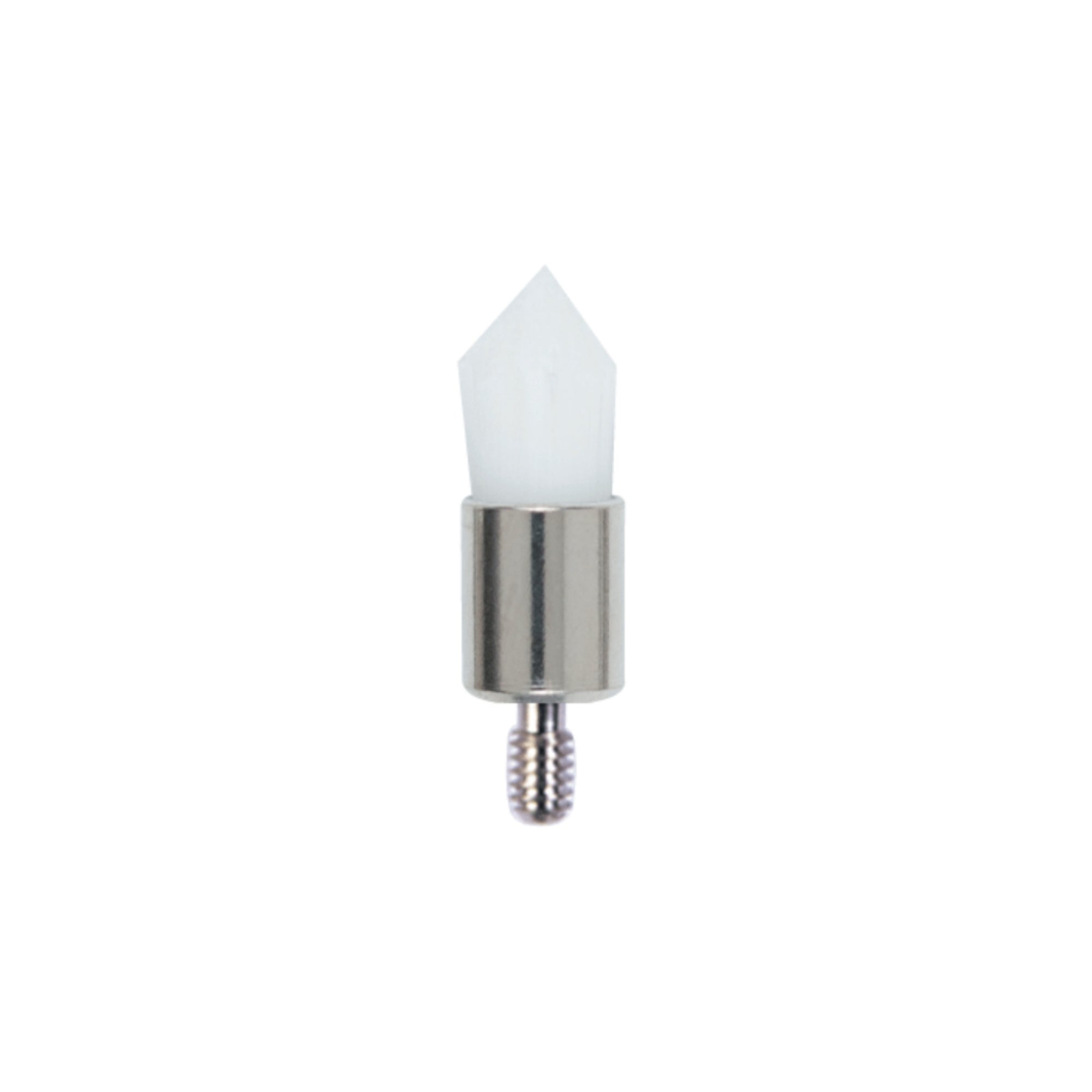 Screw-on tapered style prophy brush for dental polishing